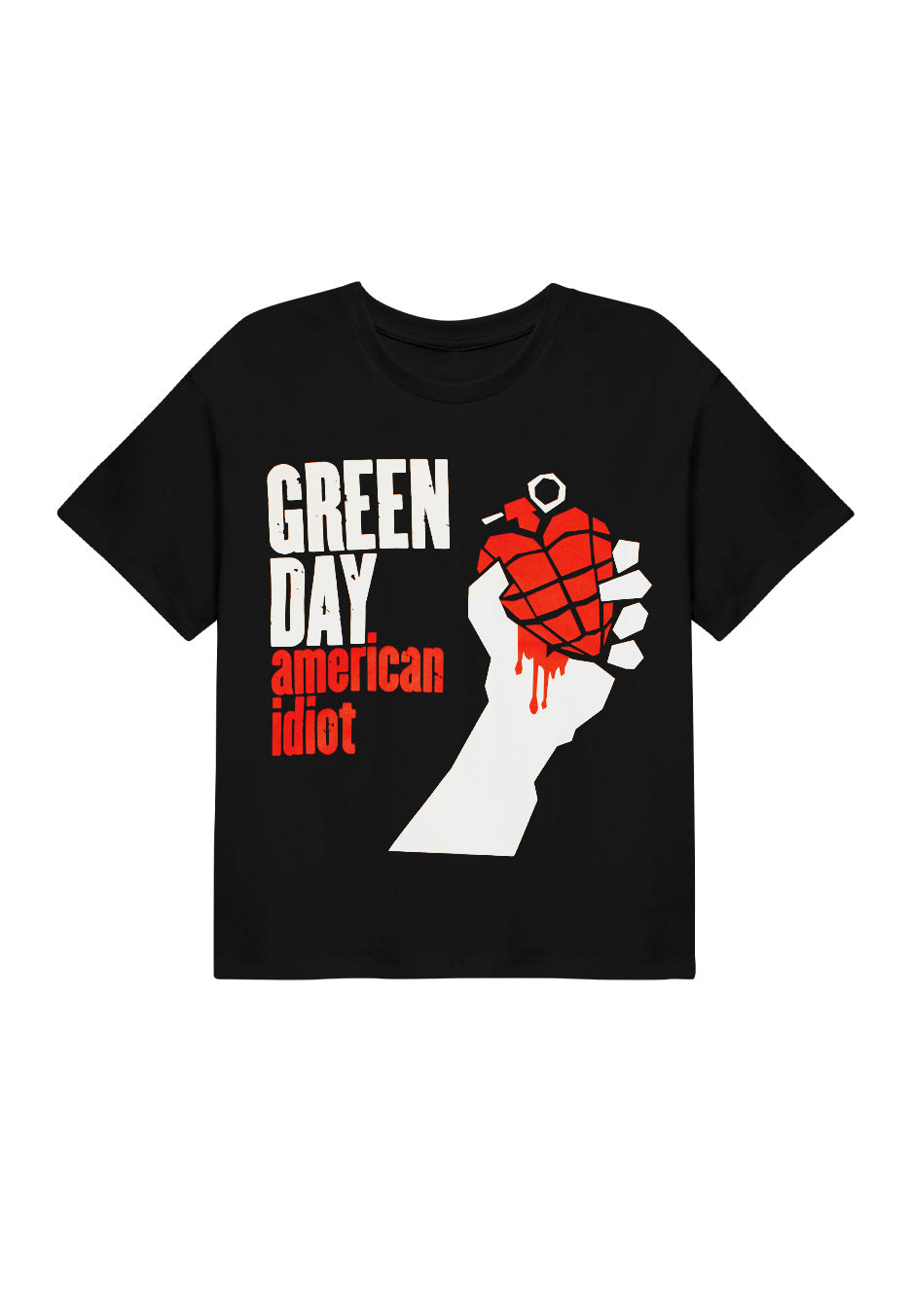 Green Day - American Idiot Cropped - T-Shirt | Neutral-Image