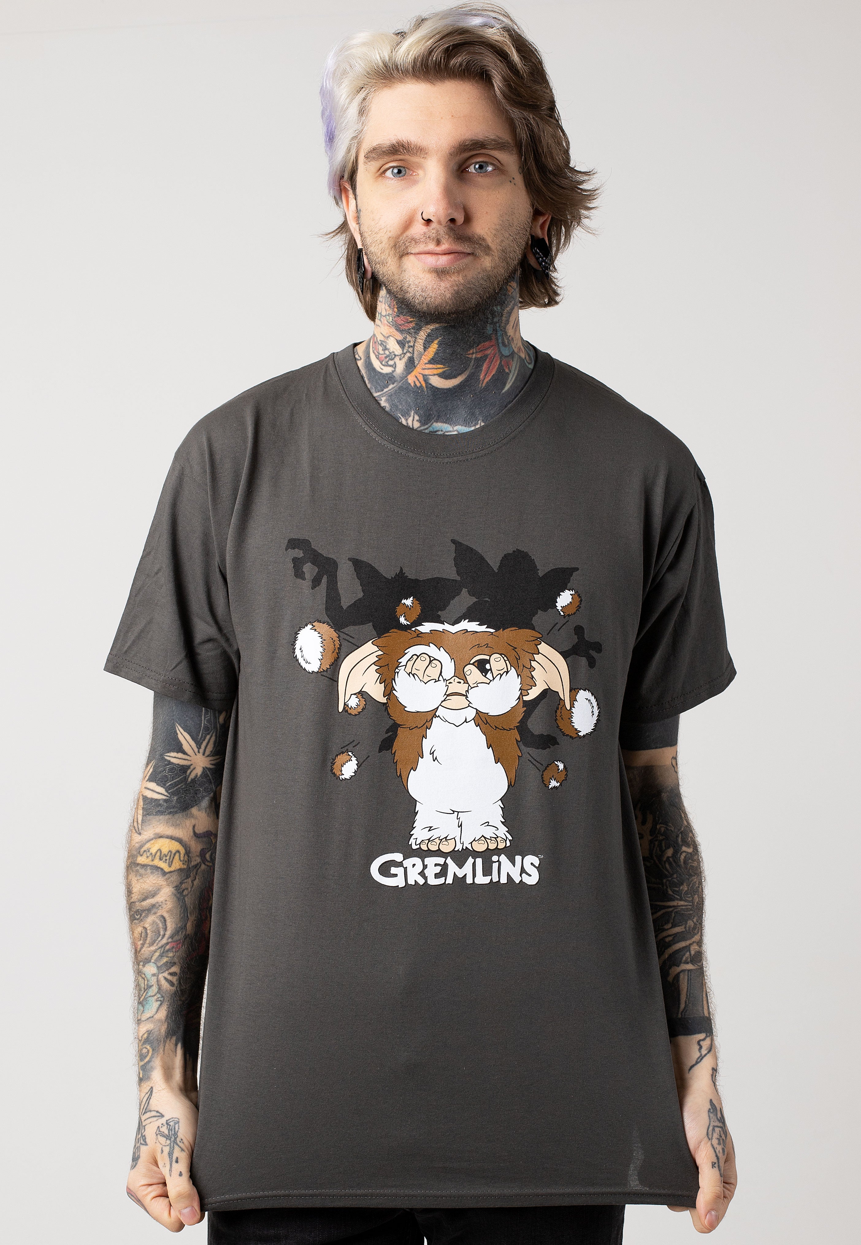 Gremlins - Fur Balls Charcoal - T-Shirt | Men-Image