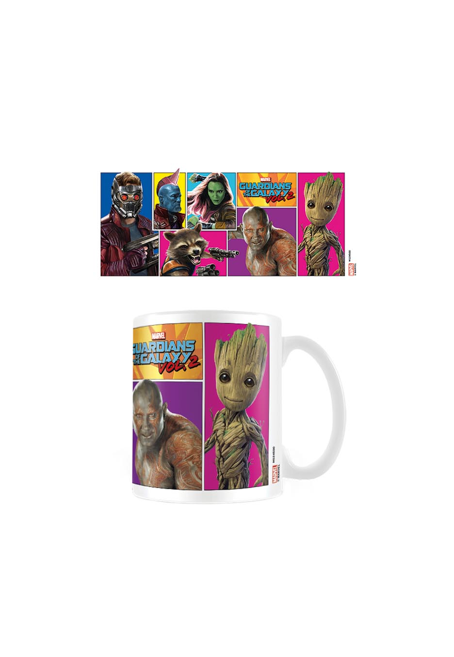 Guardians Of The Galaxy - Comic Panels White - Mug | Neutral-Image