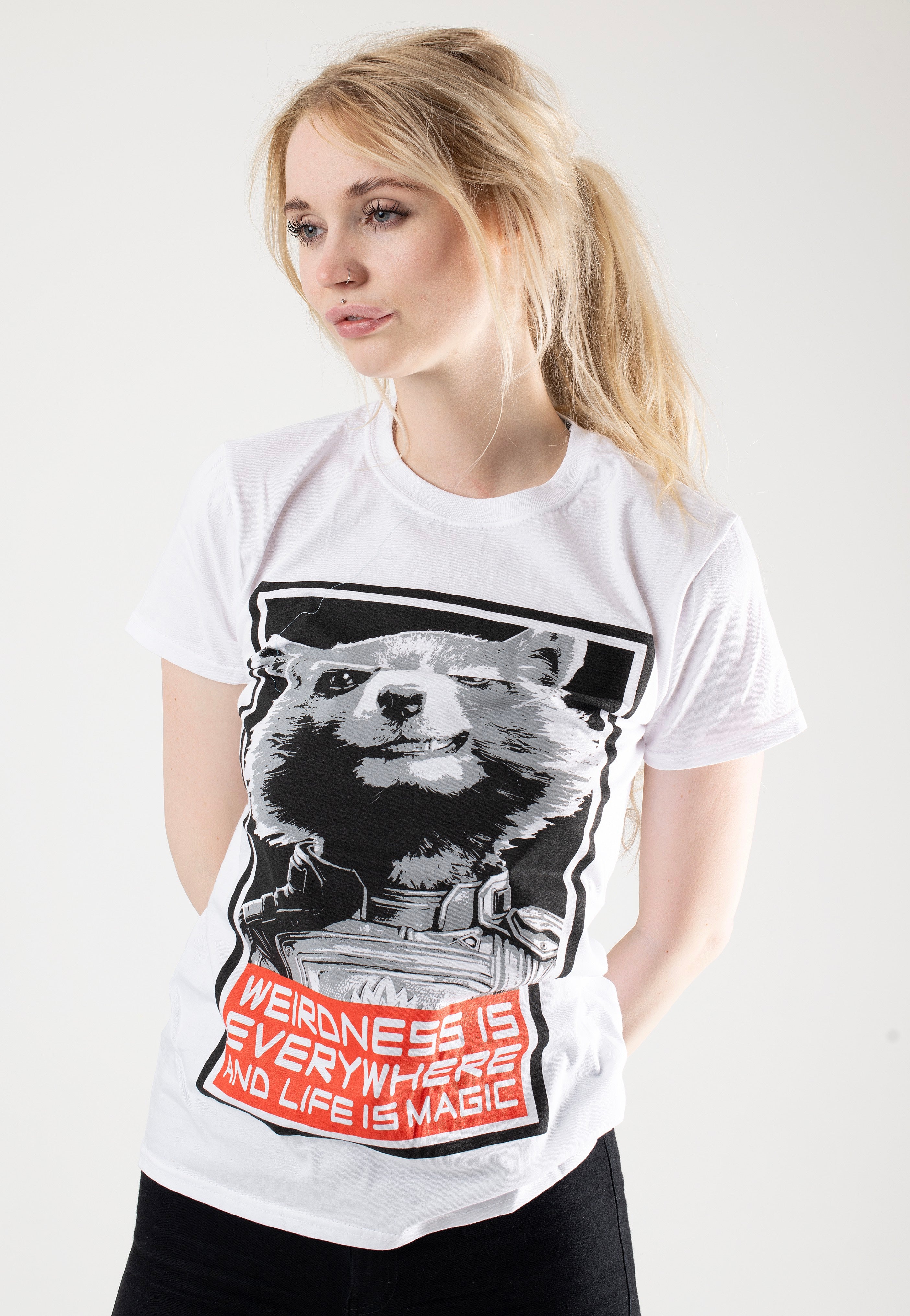 Guardians Of The Galaxy - Red Rocket White - T-Shirt | Women-Image