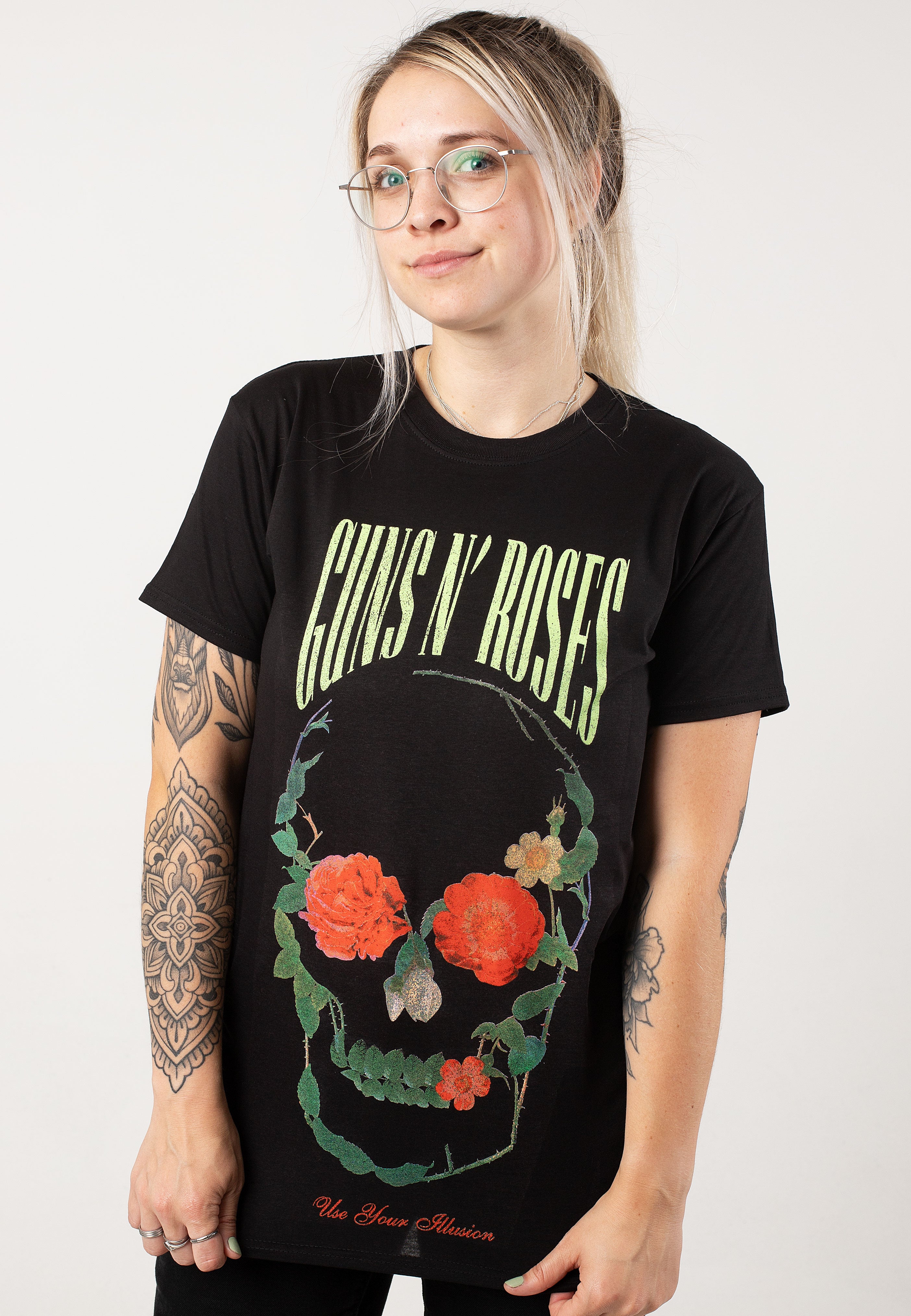 Guns N' Roses - Rose Skull - T-Shirt | Women-Image