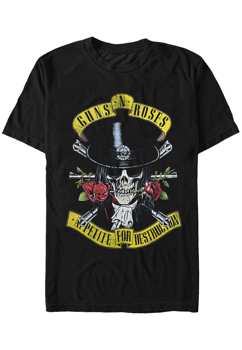 Guns N' Roses - Top Hat Skull - T-Shirt | Neutral-Image