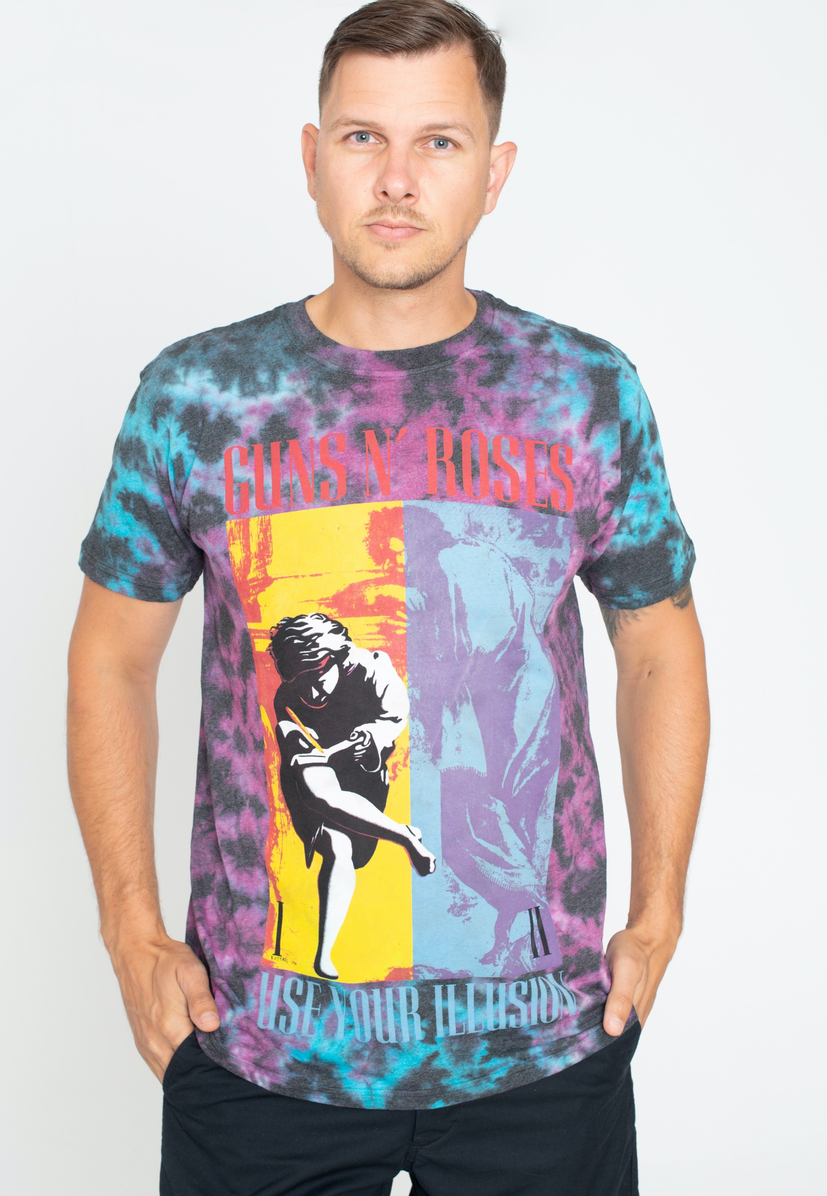 Guns N' Roses - Use Your Illusion Dye-Wash - T-Shirt | Men-Image