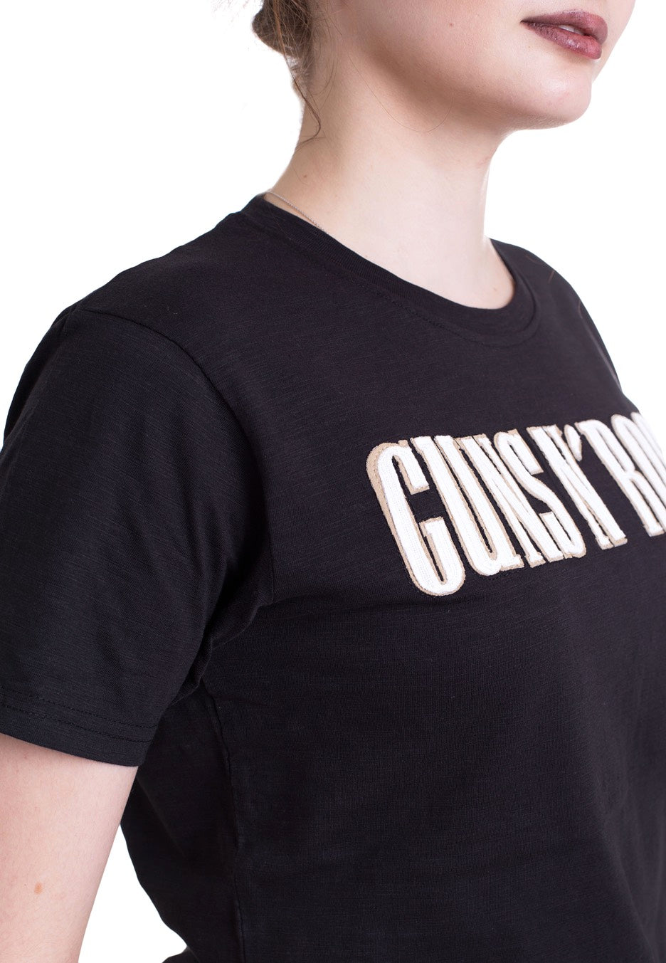 Guns N' Roses - Logo & Bullet Circle Applique - T-Shirt | Women-Image