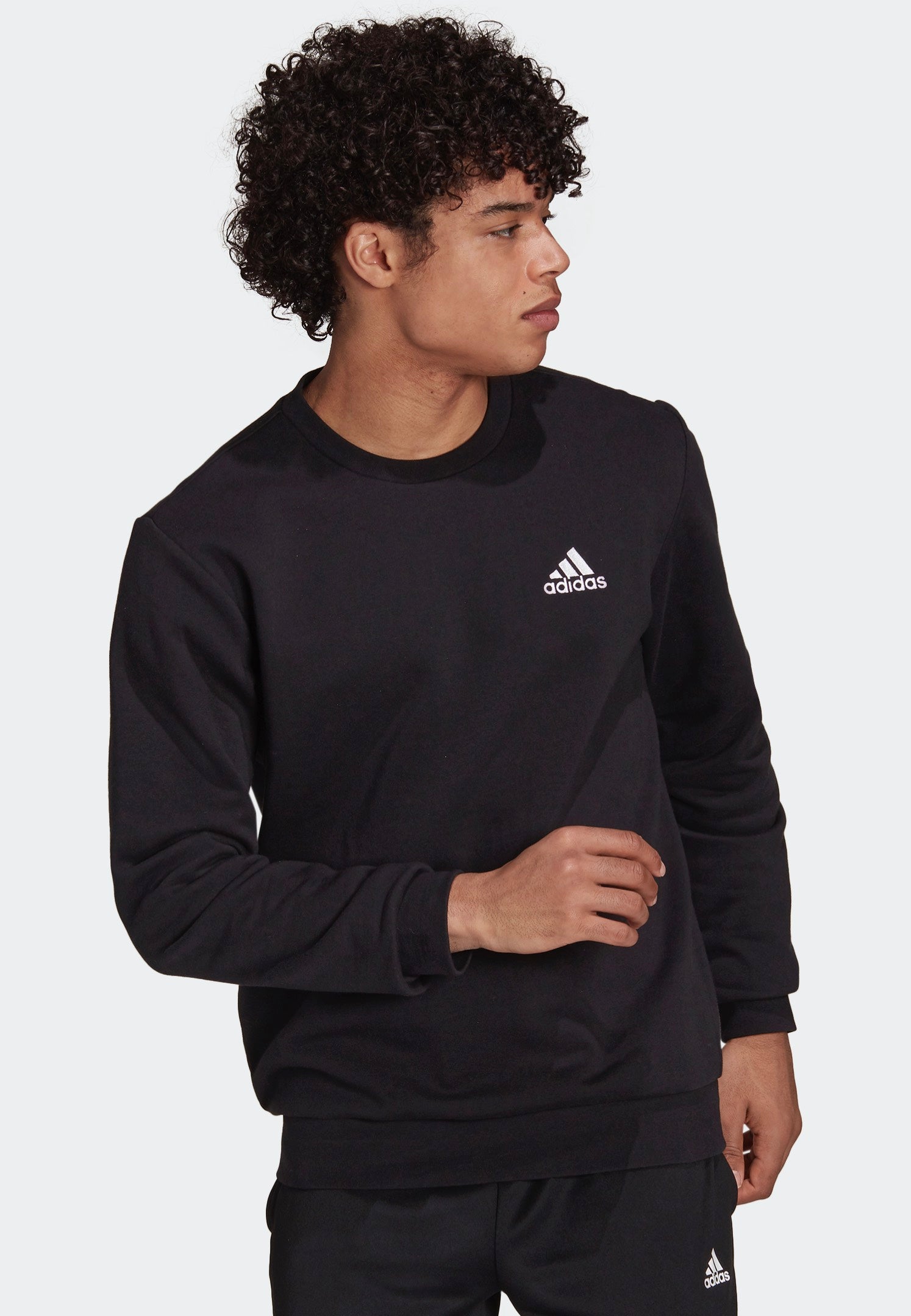 Adidas - M Feelcozy Swt Black/White - Sweater | Men-Image