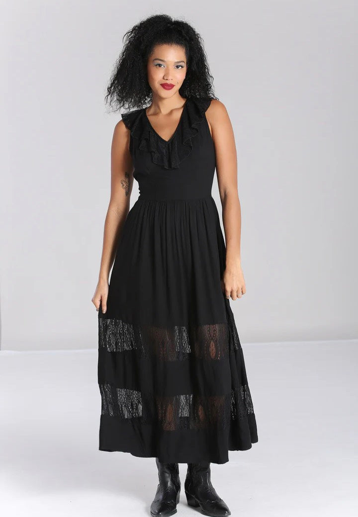 Hellbunny - Mortem Maxi Black - Dress | Women-Image