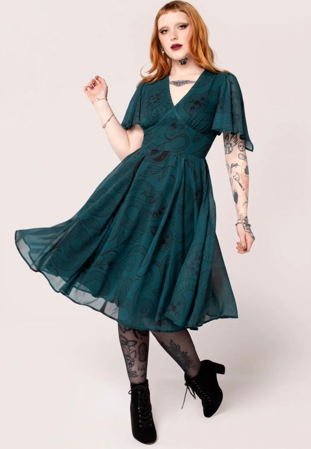 Hellbunny - Venom Midi - Dress | Women-Image