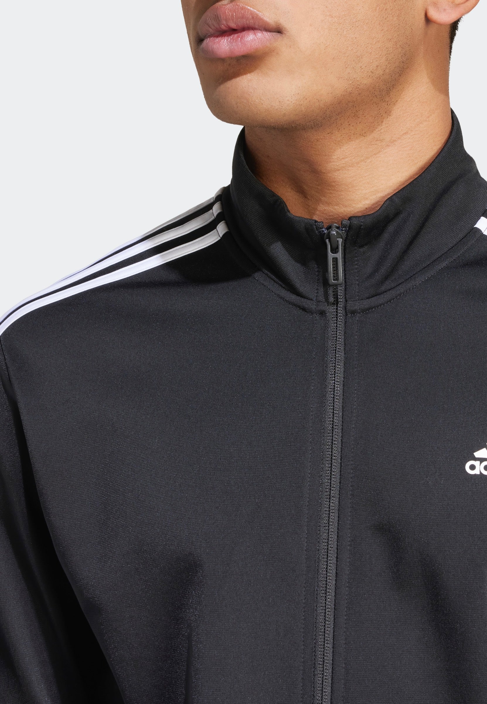 Adidas - M 3S Tric Black/White - Track Jacket | Men-Image