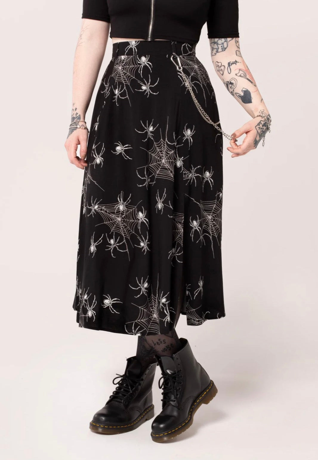 Hellbunny - Grungy Spider - Skirt | Women-Image