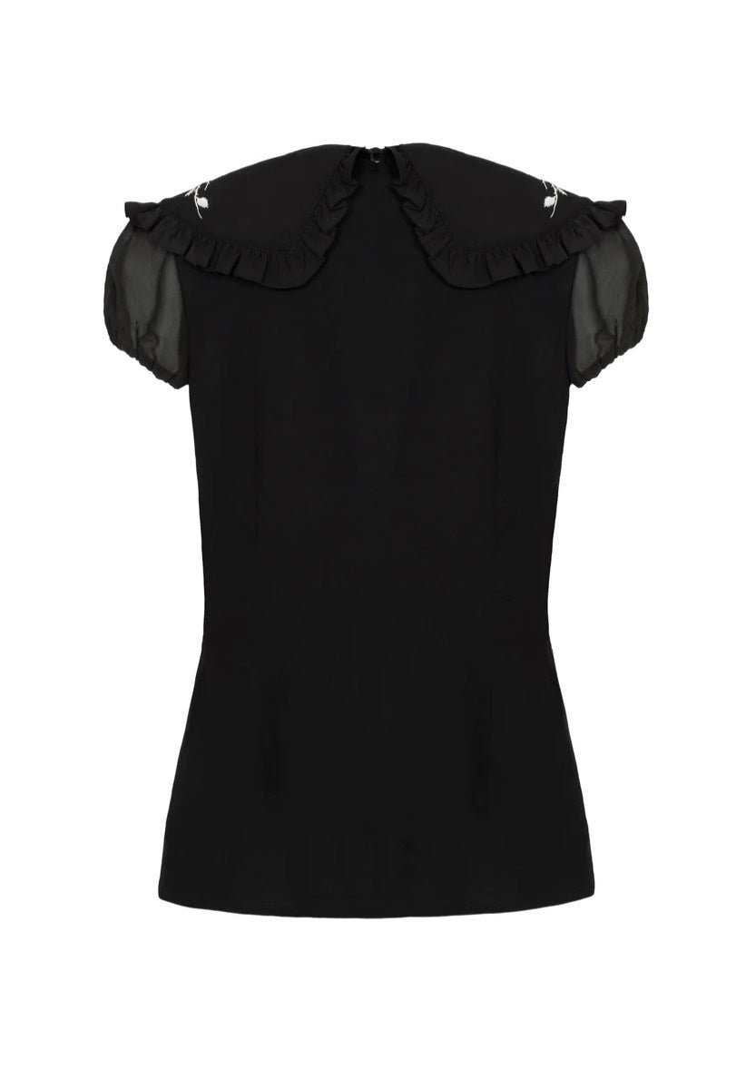 Hellbunny - Black And White - Blouse | Women-Image