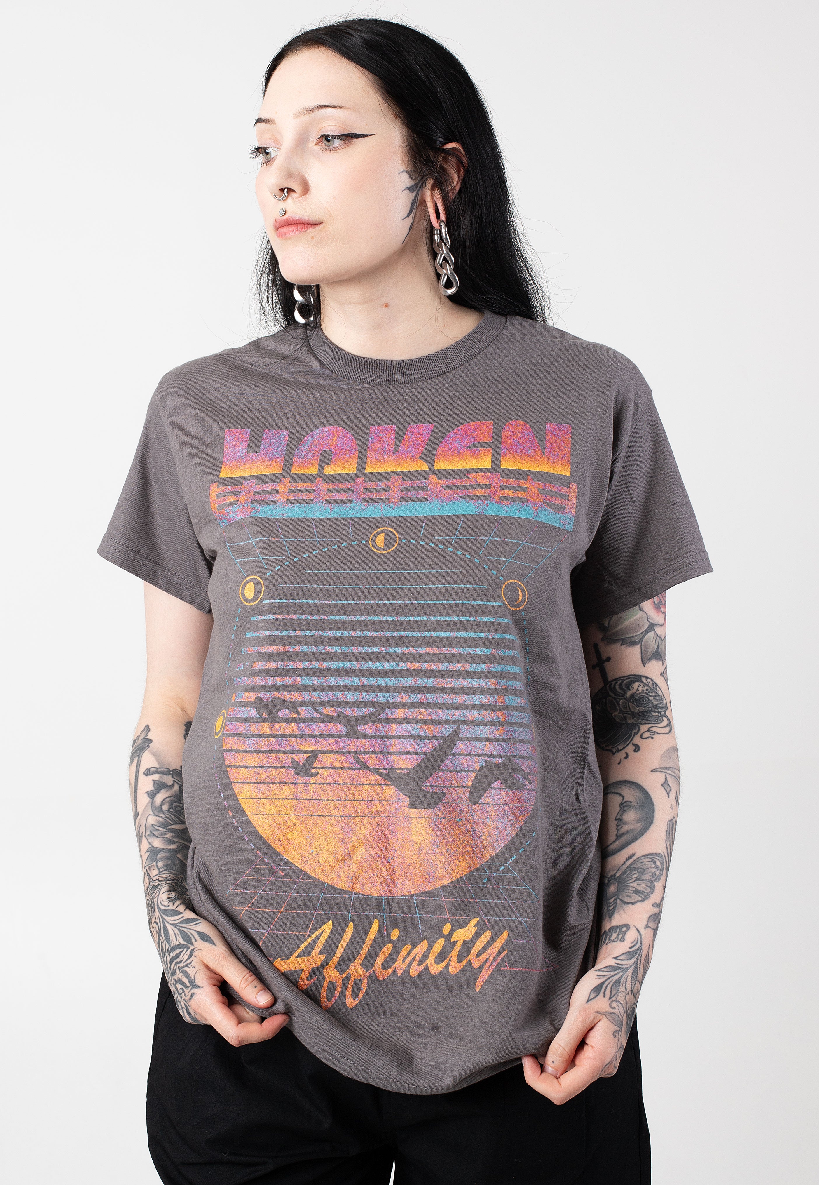 Haken - Affinity Charcoal - T-Shirt | Women-Image