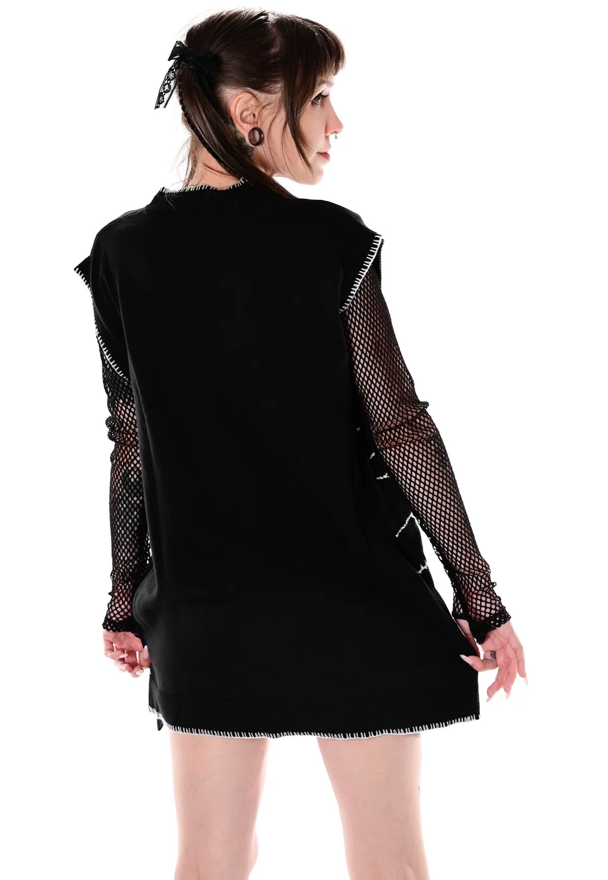 Foxblood - Halloween Night Patchwork Black - Vest | Women-Image