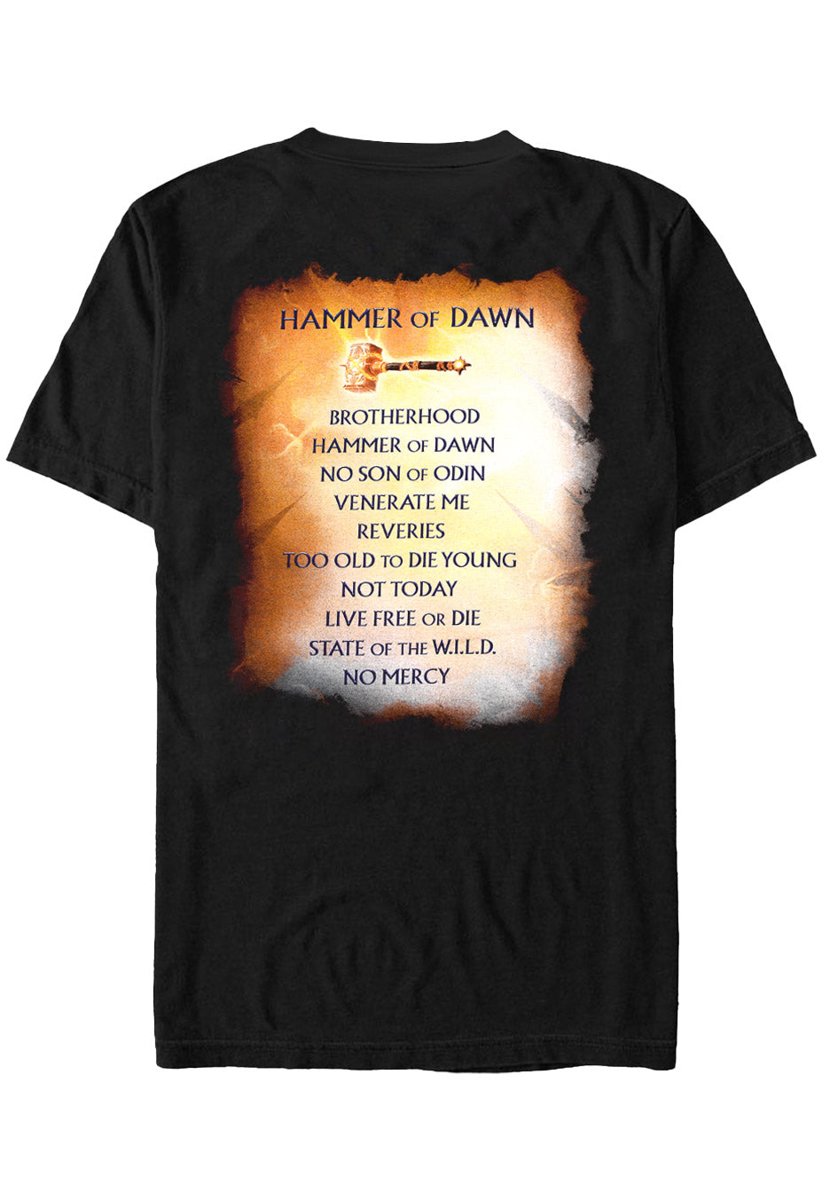 Hammerfall - Hammer Of Dawn Tracks - T-Shirt | Neutral-Image