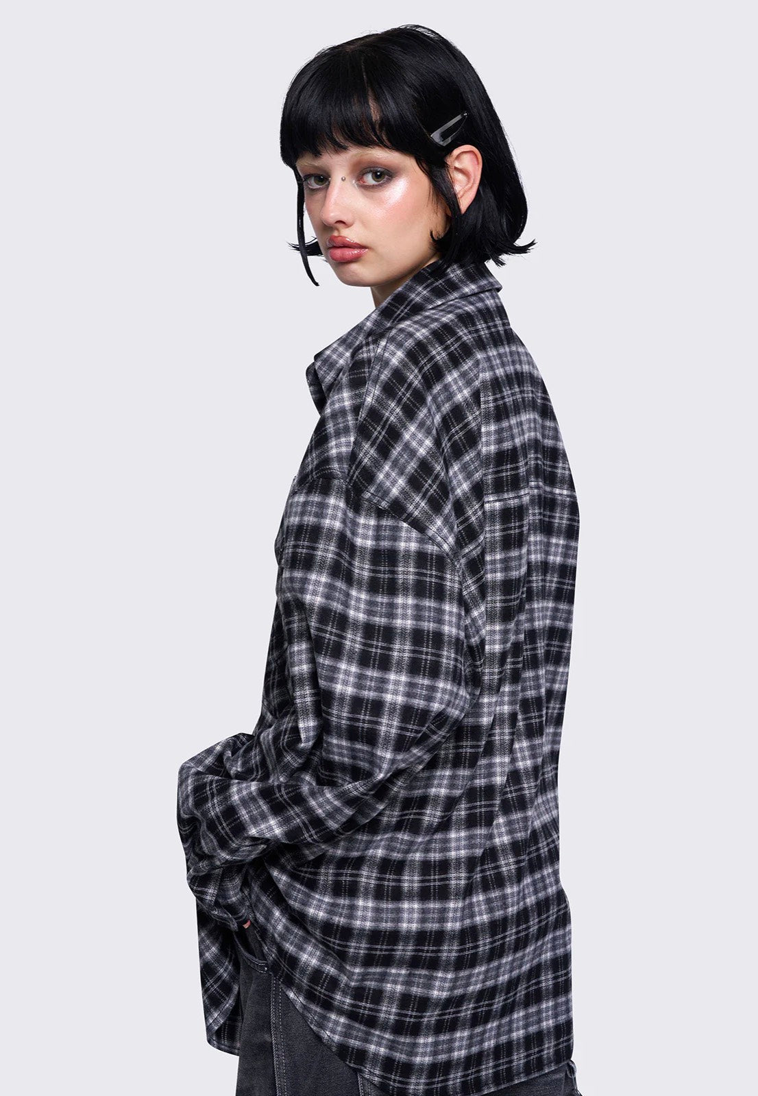 Minga London - Harper Black Plaid - Shirt | Women-Image