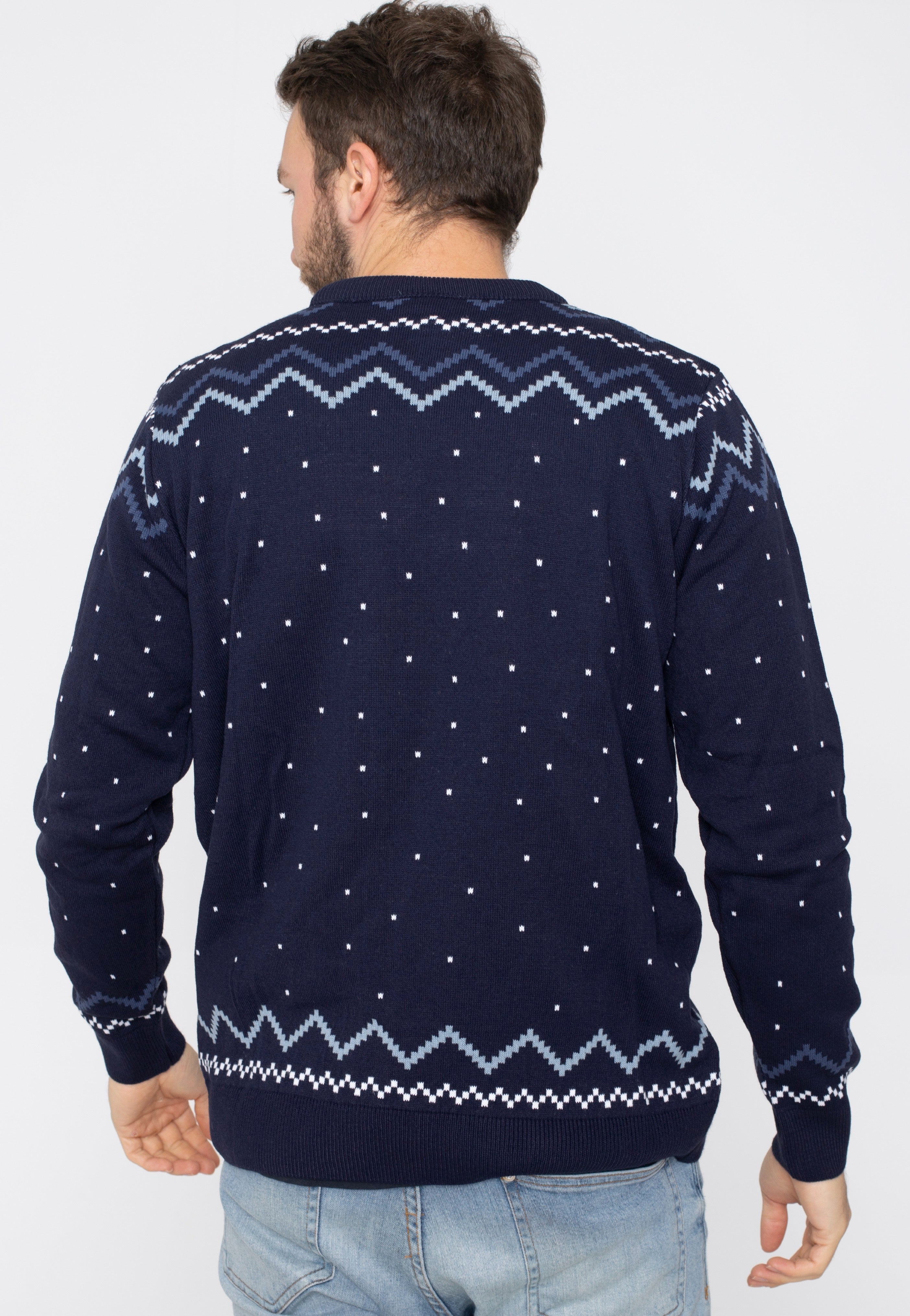 Harry Potter - Hogwarts Xmas Knit Navy - Pullover | Men-Image