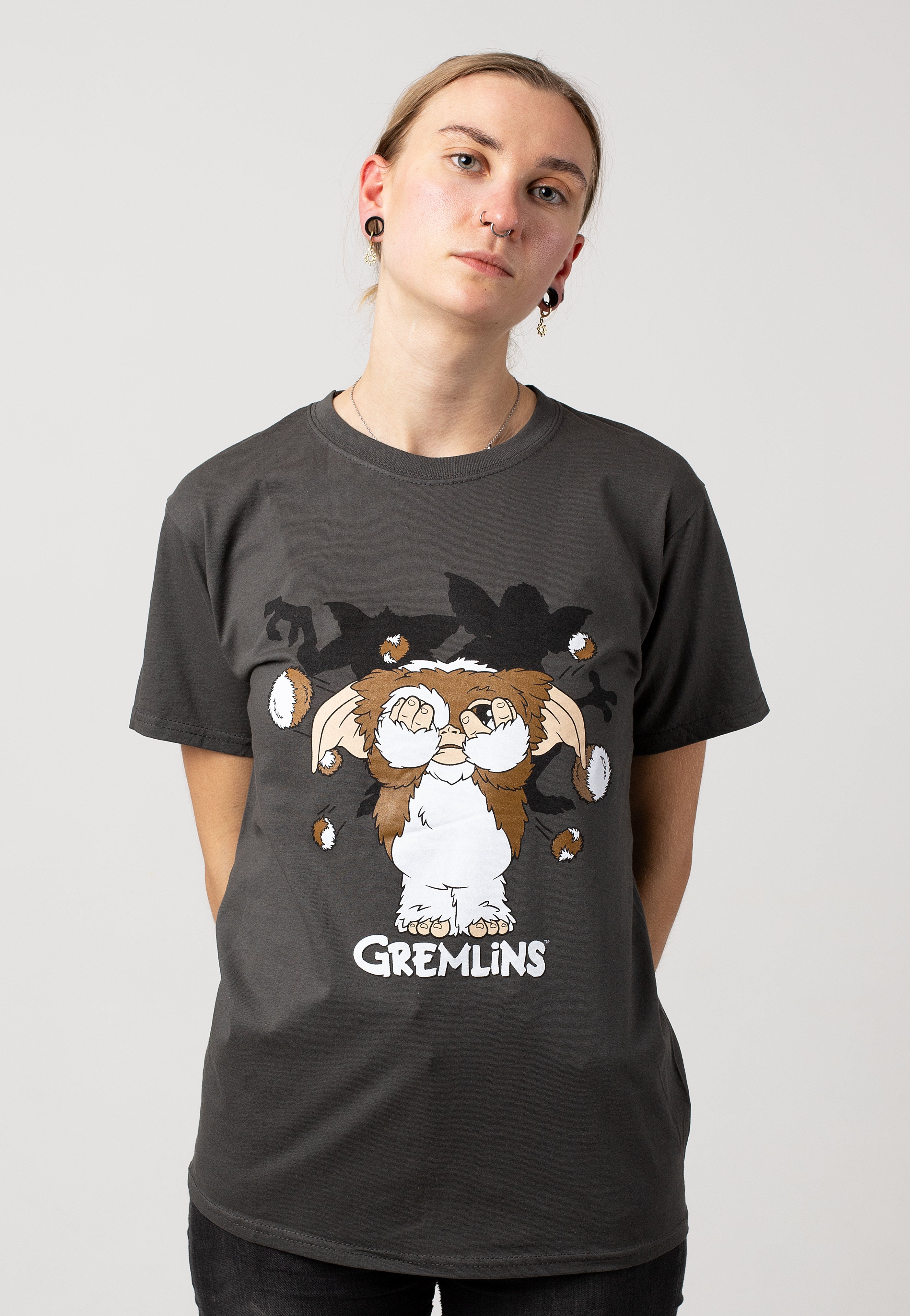 Gremlins - Fur Balls Charcoal - T-Shirt | Women-Image