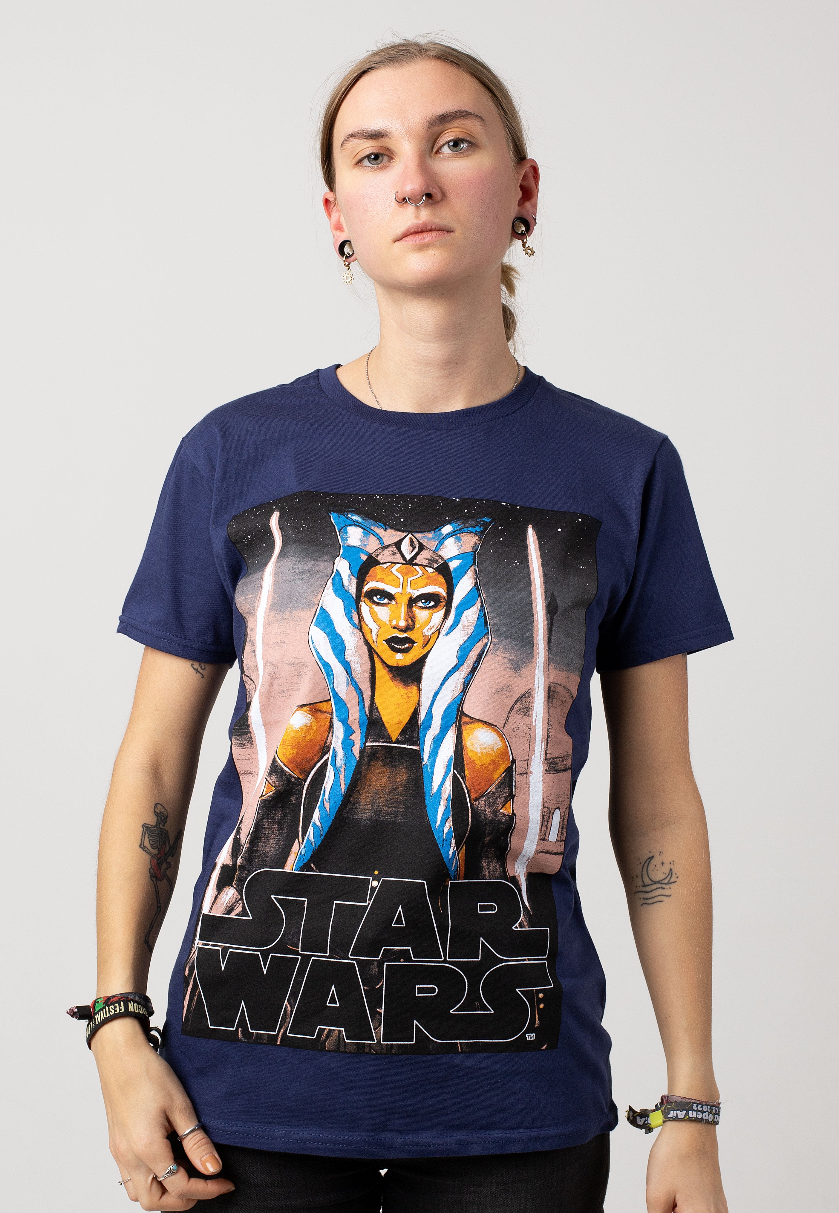 Star Wars - Ahsoka White Blades Navy - T-Shirt | Women-Image