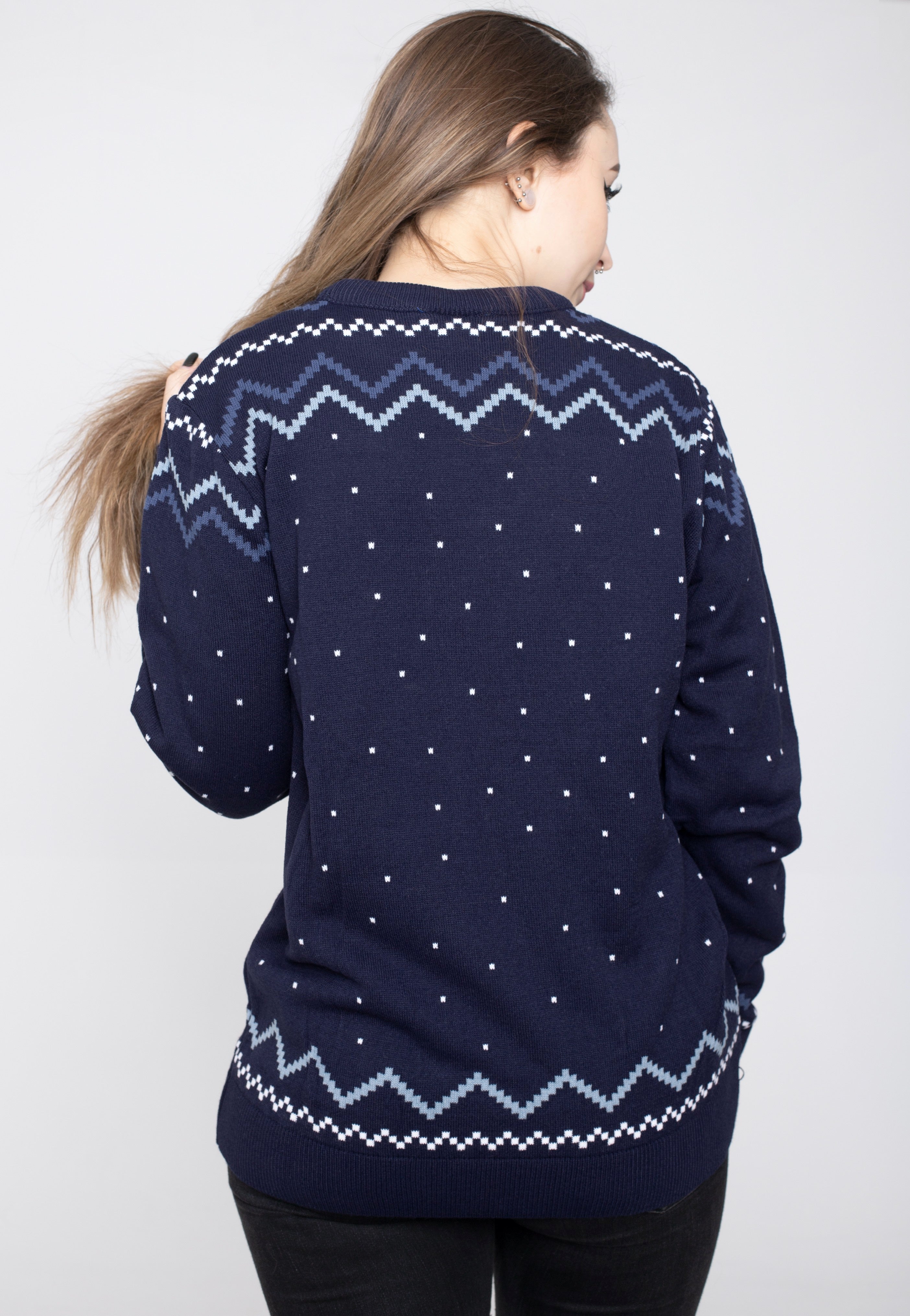 Harry Potter - Hogwarts Xmas Knit Navy - Pullover | Women-Image