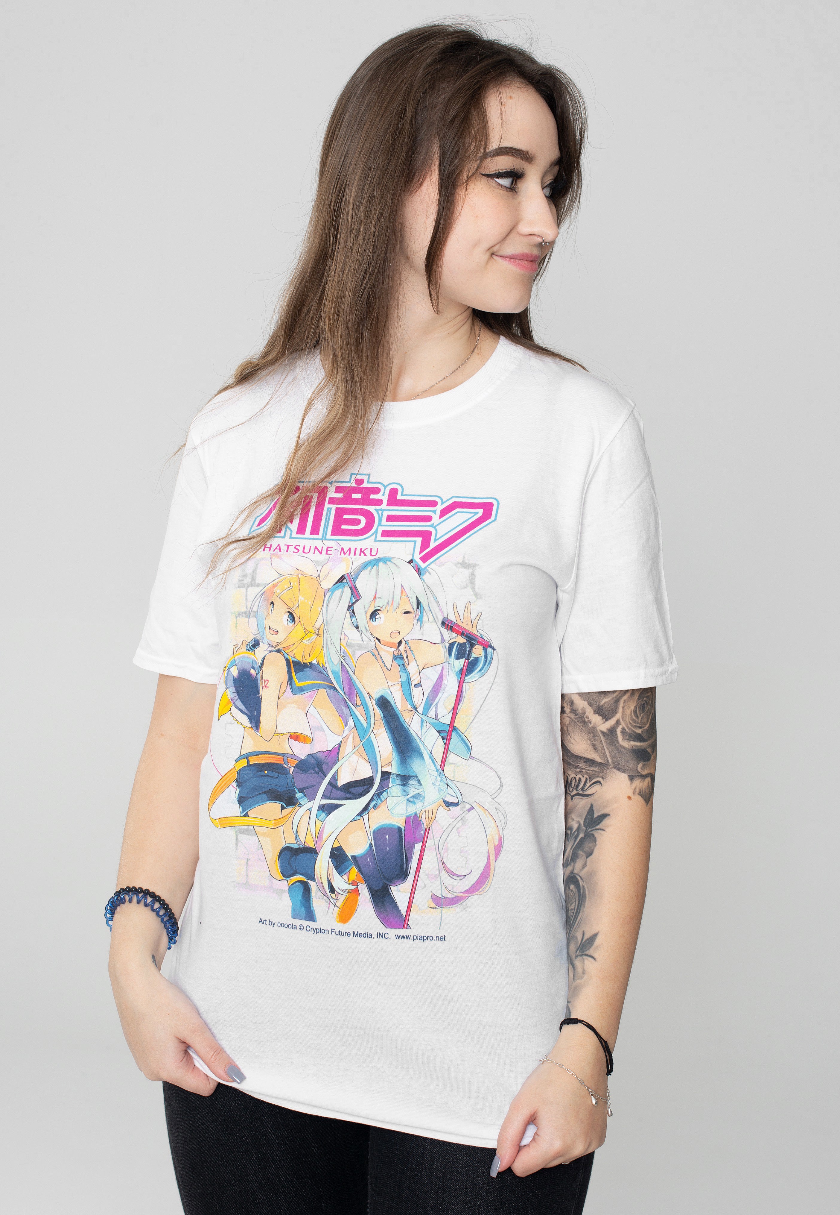 Hatsune Miku - Singing Harmony White - T-Shirt | Women-Image