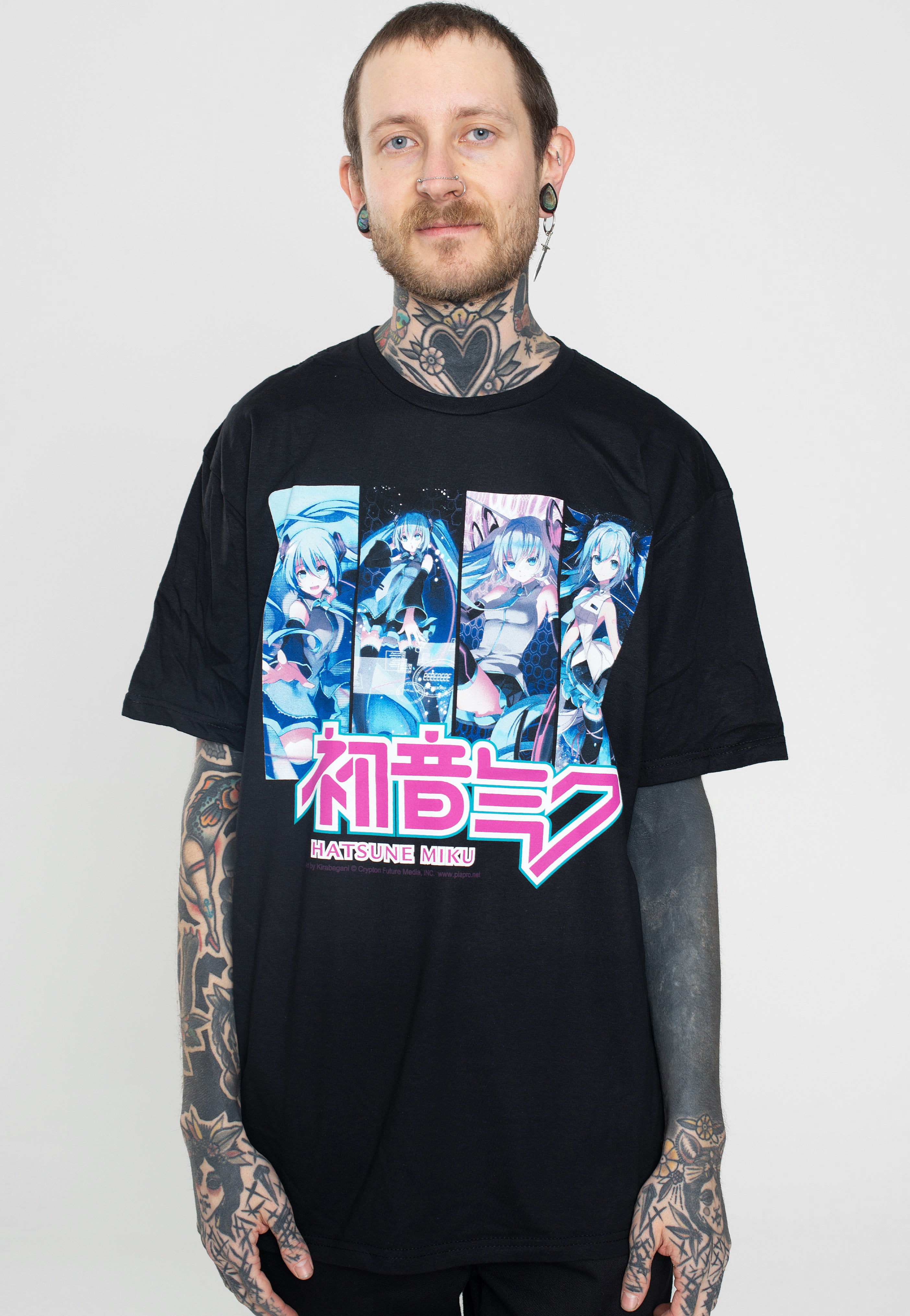 Hatsune Miku - Singing Poses - T-Shirt | Men-Image