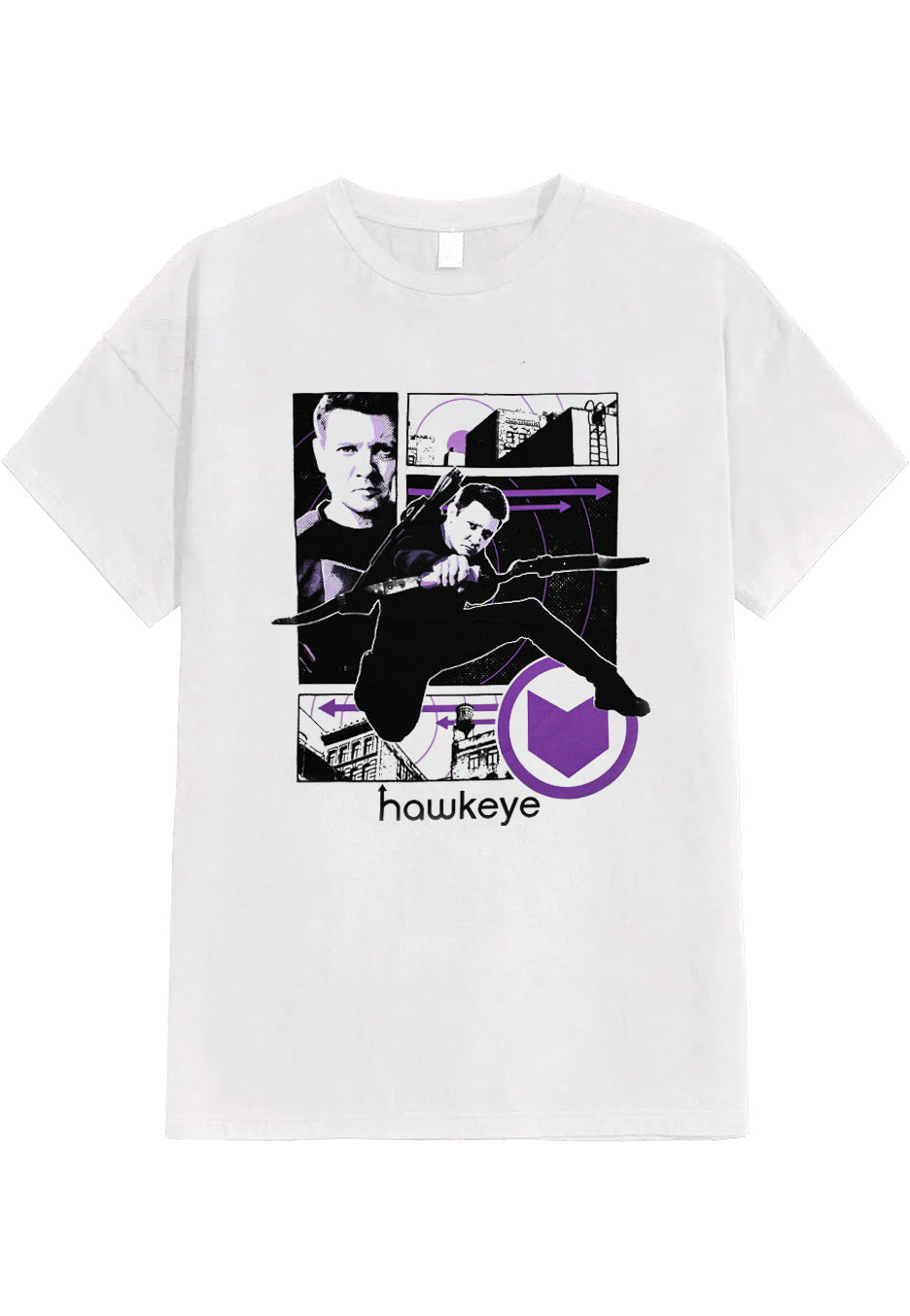 Hawkeye - Comic Page White - T-Shirt | Neutral-Image