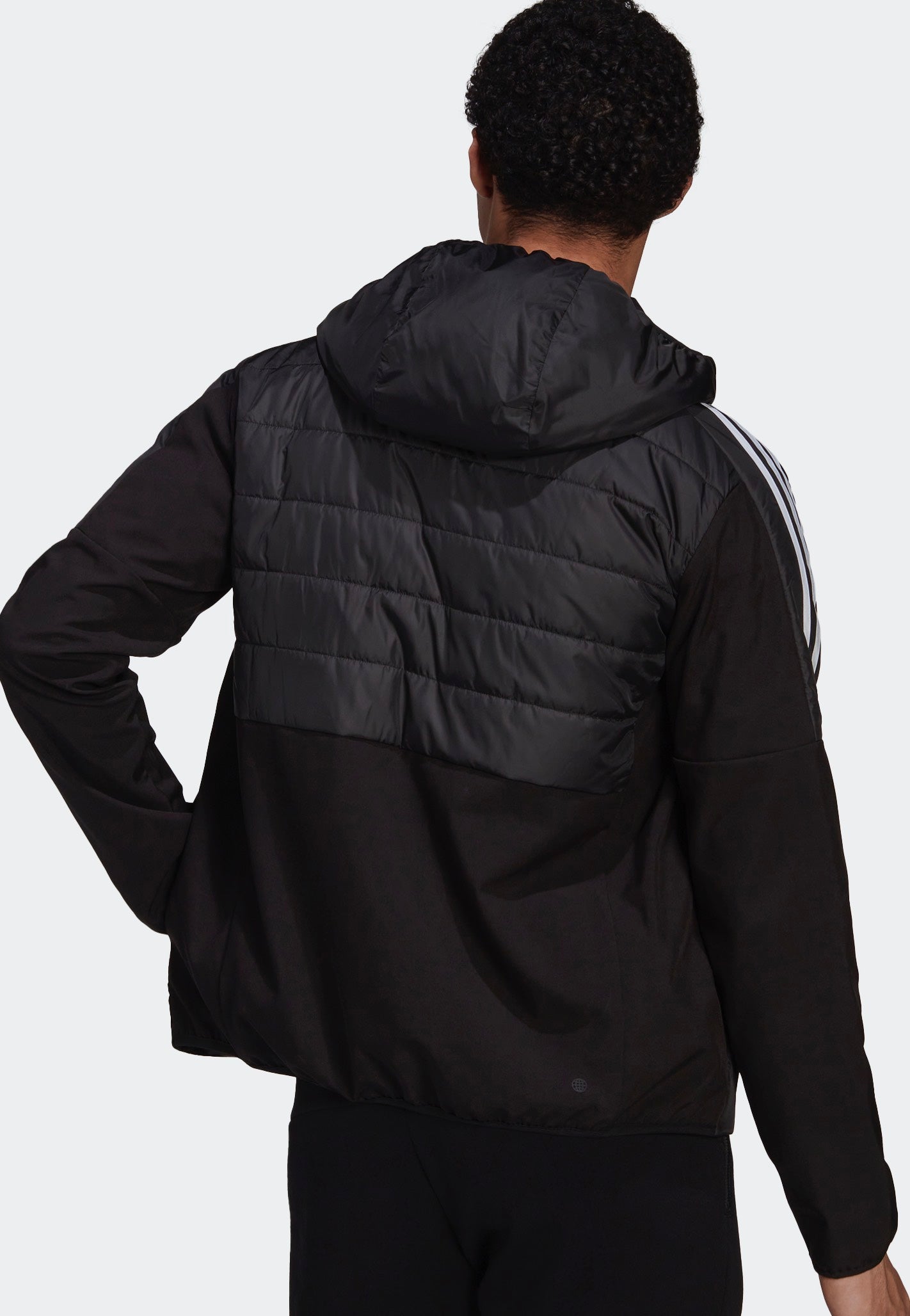 Adidas - Essentials Insulated Hooded Hybrid Black - Jacket | Men-Image