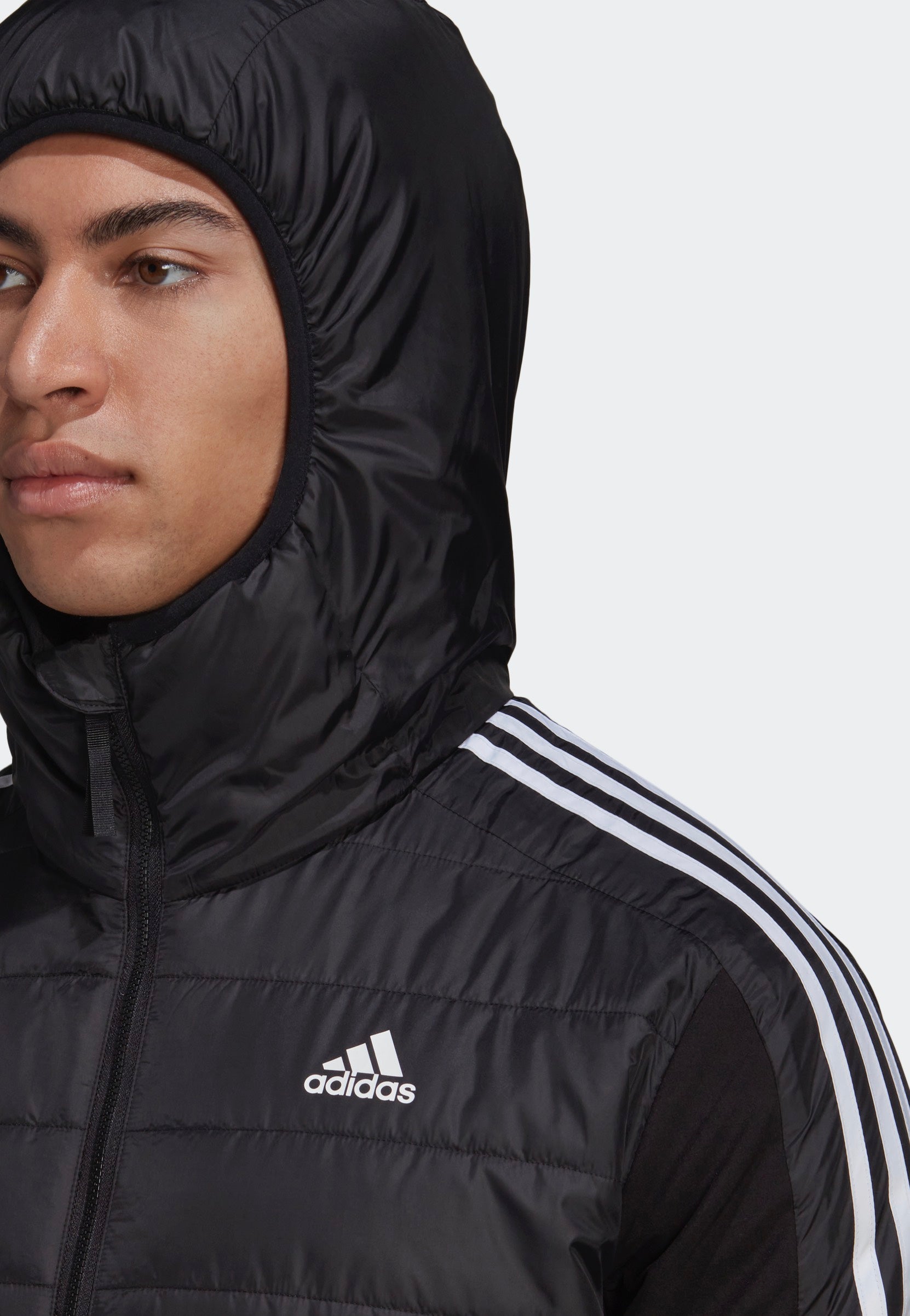 Adidas - Essentials Insulated Hooded Hybrid Black - Jacket | Men-Image