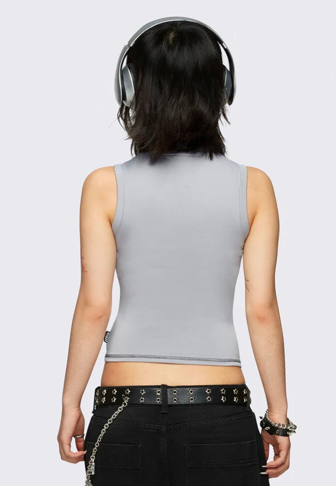 Minga London - Heartbeat Grey - Top | Women-Image