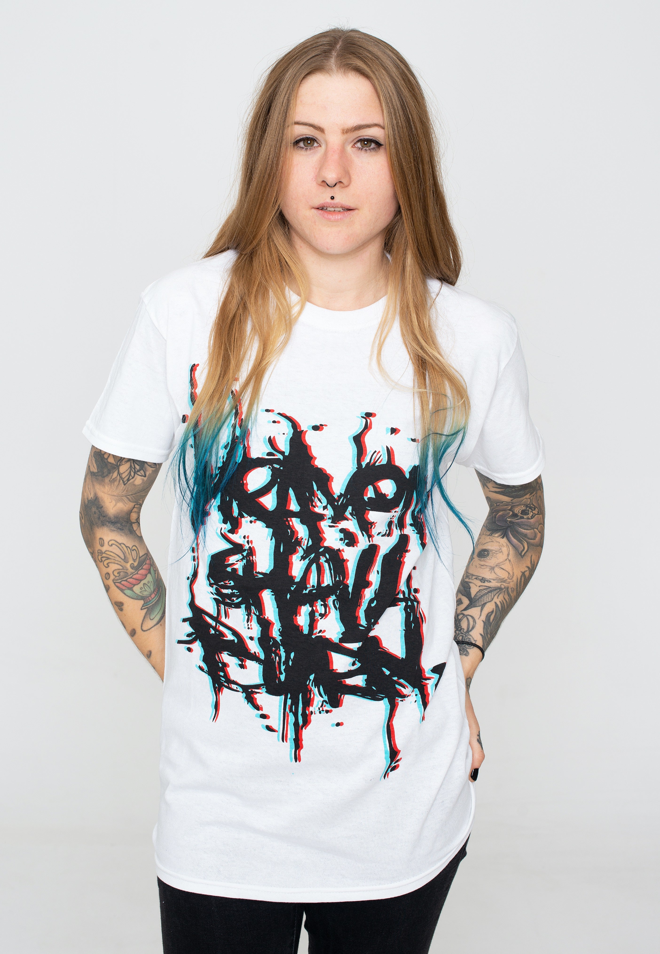 Heaven Shall Burn - 3D Logo White - T-Shirt | Women-Image