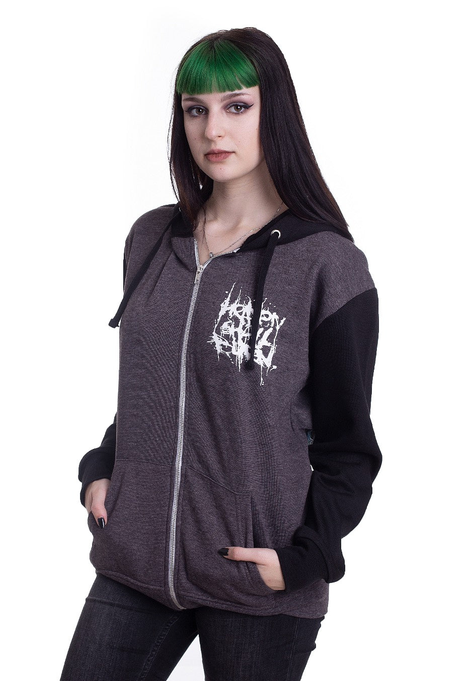 Heaven Shall Burn - Blue Owl Charcoal/Black - Zipper | Women-Image