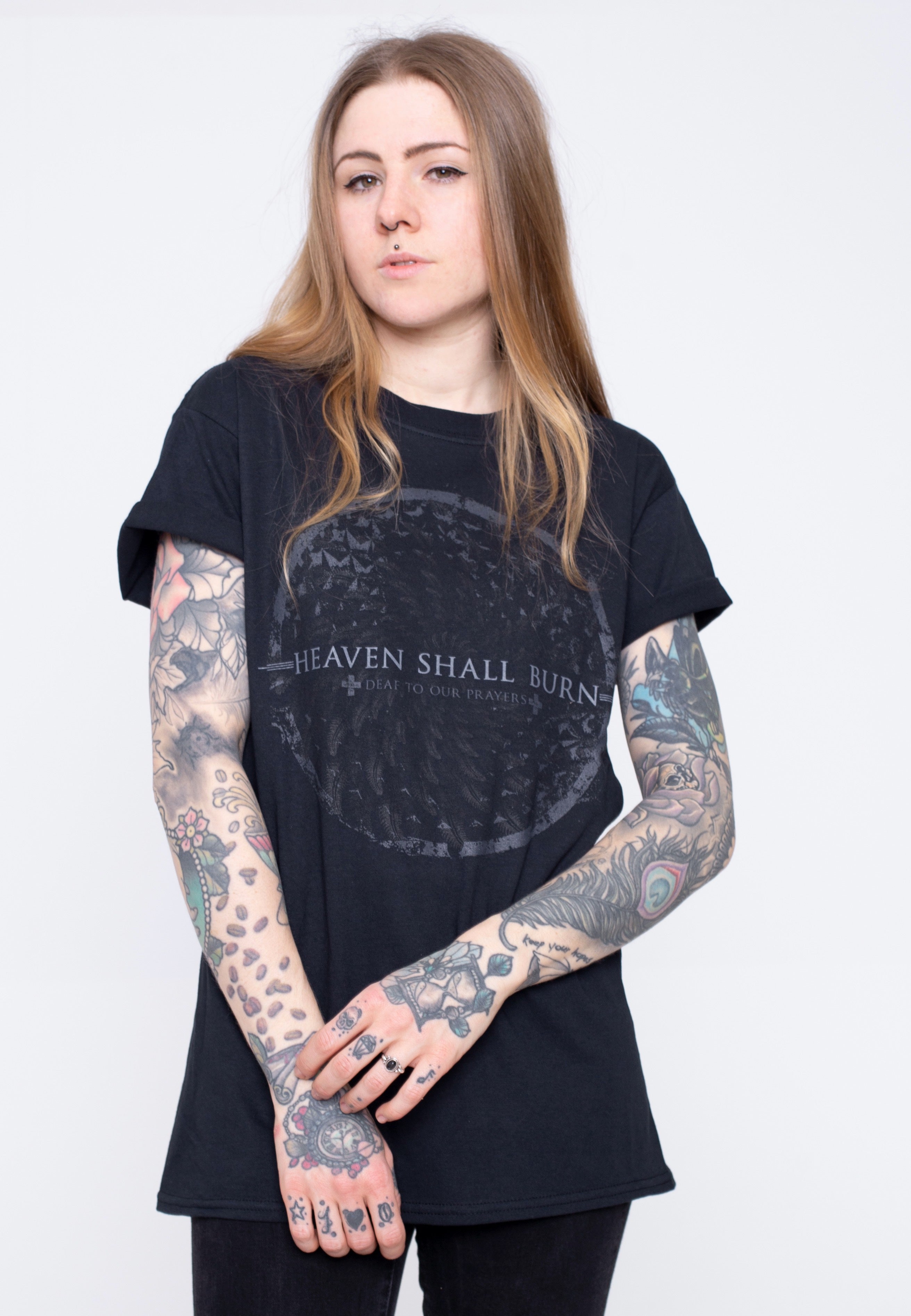 Heaven Shall Burn - Deaf To Our Prayers Cross - T-Shirt | Women-Image