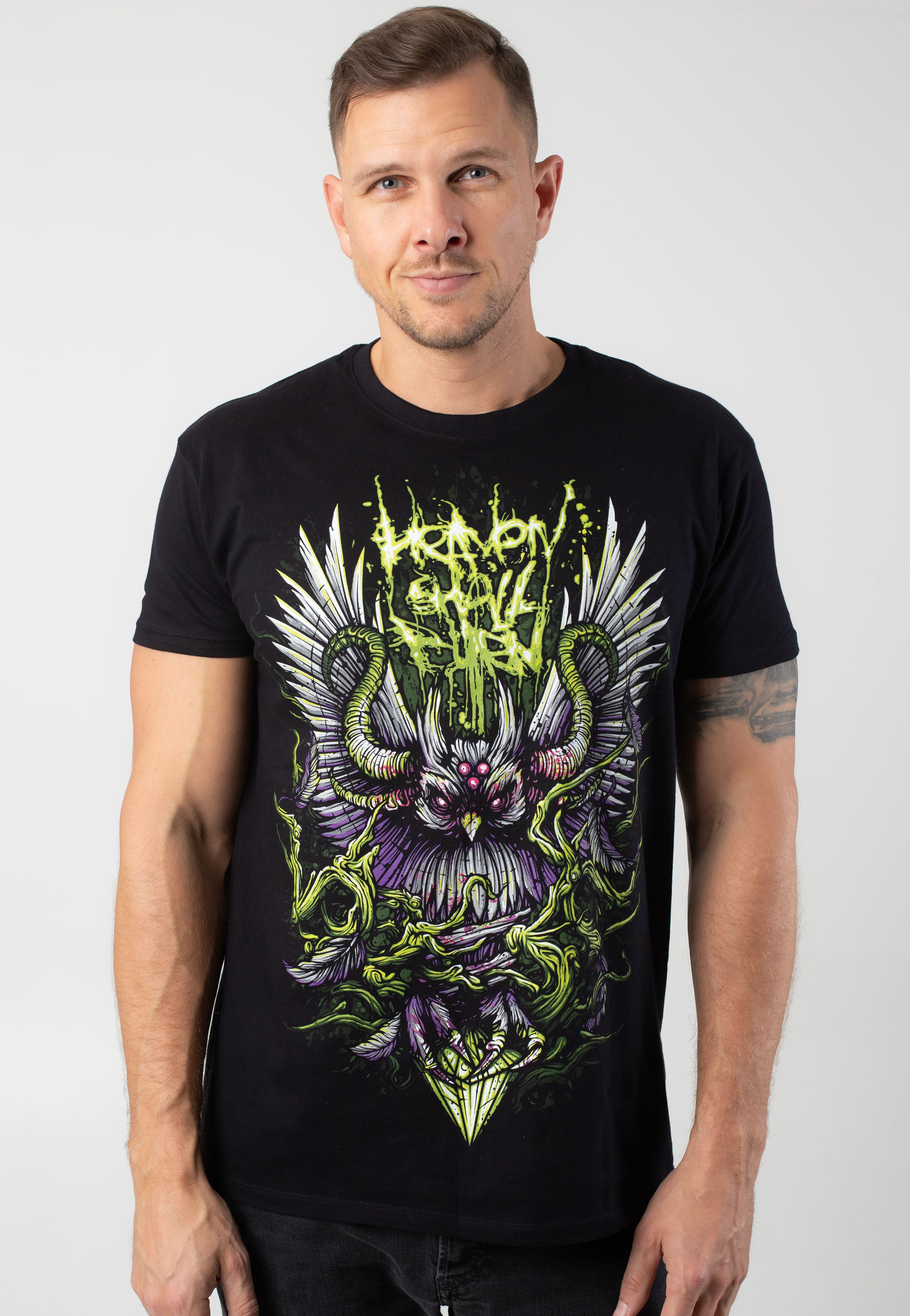 Heaven Shall Burn - Green Owl - T-Shirt | Men-Image