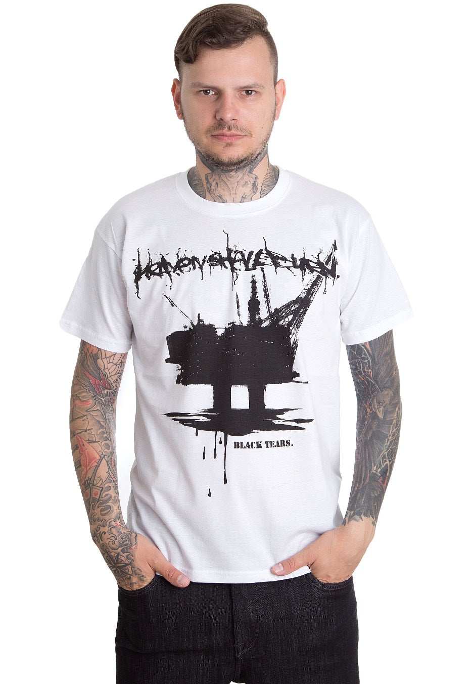 Heaven Shall Burn - New Black Tears White - T-Shirt | Men-Image