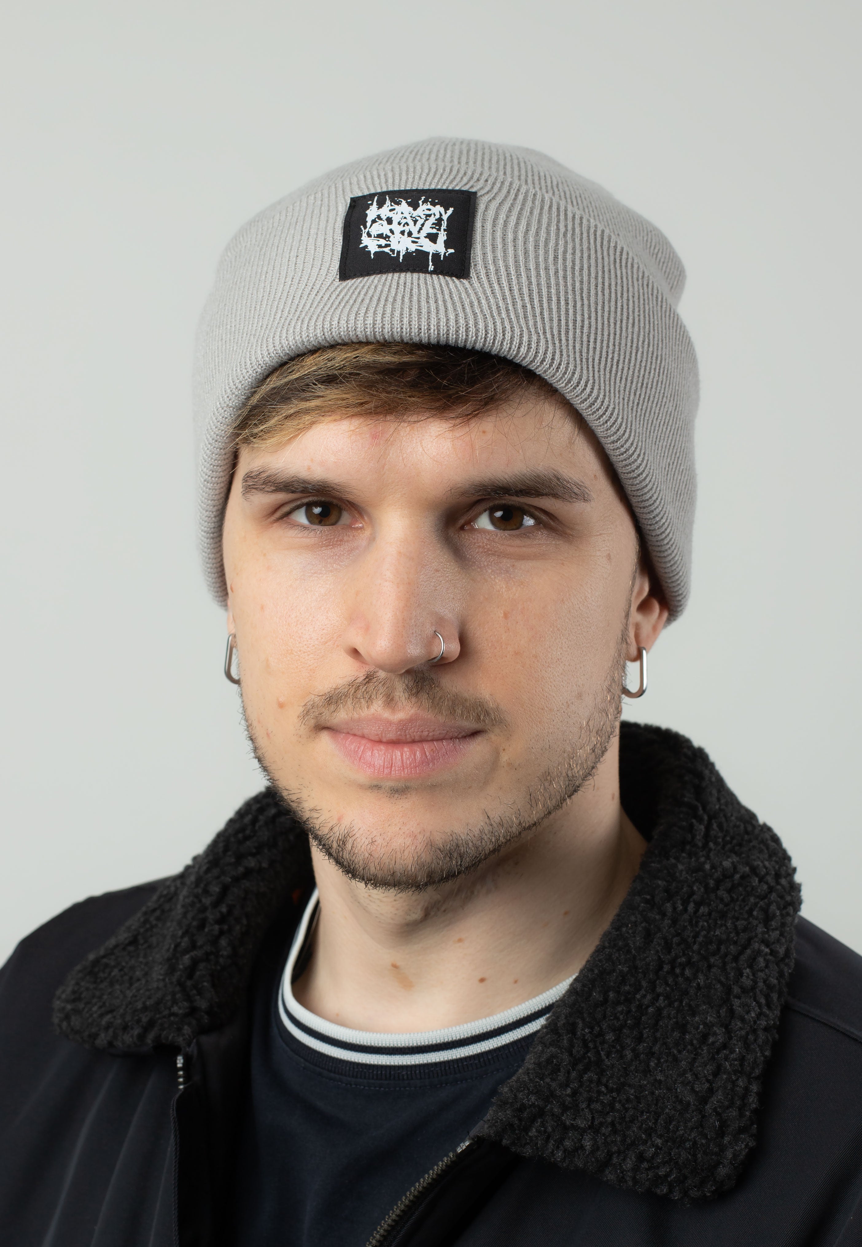 Heaven Shall Burn - Stacked Logo Grey - Long Beanie | Neutral-Image