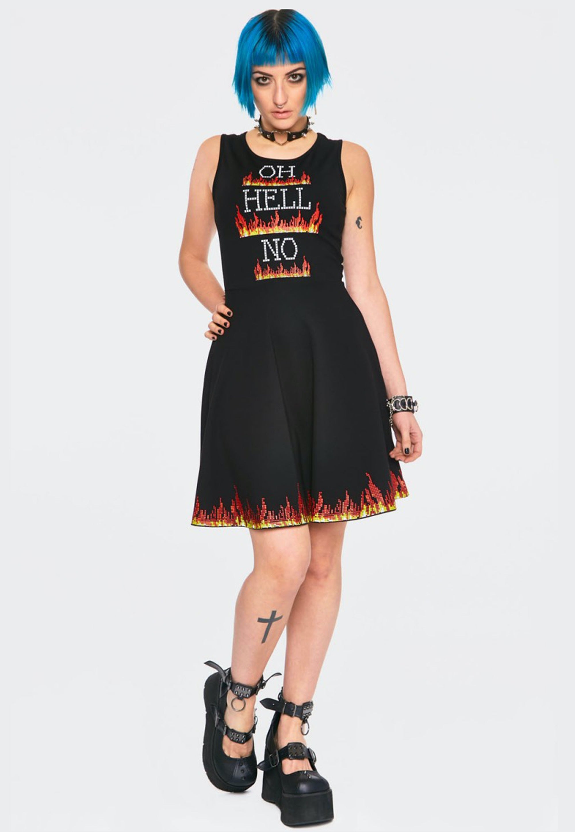 Jawbreaker - Hello No Skater Black - Dress | Women-Image