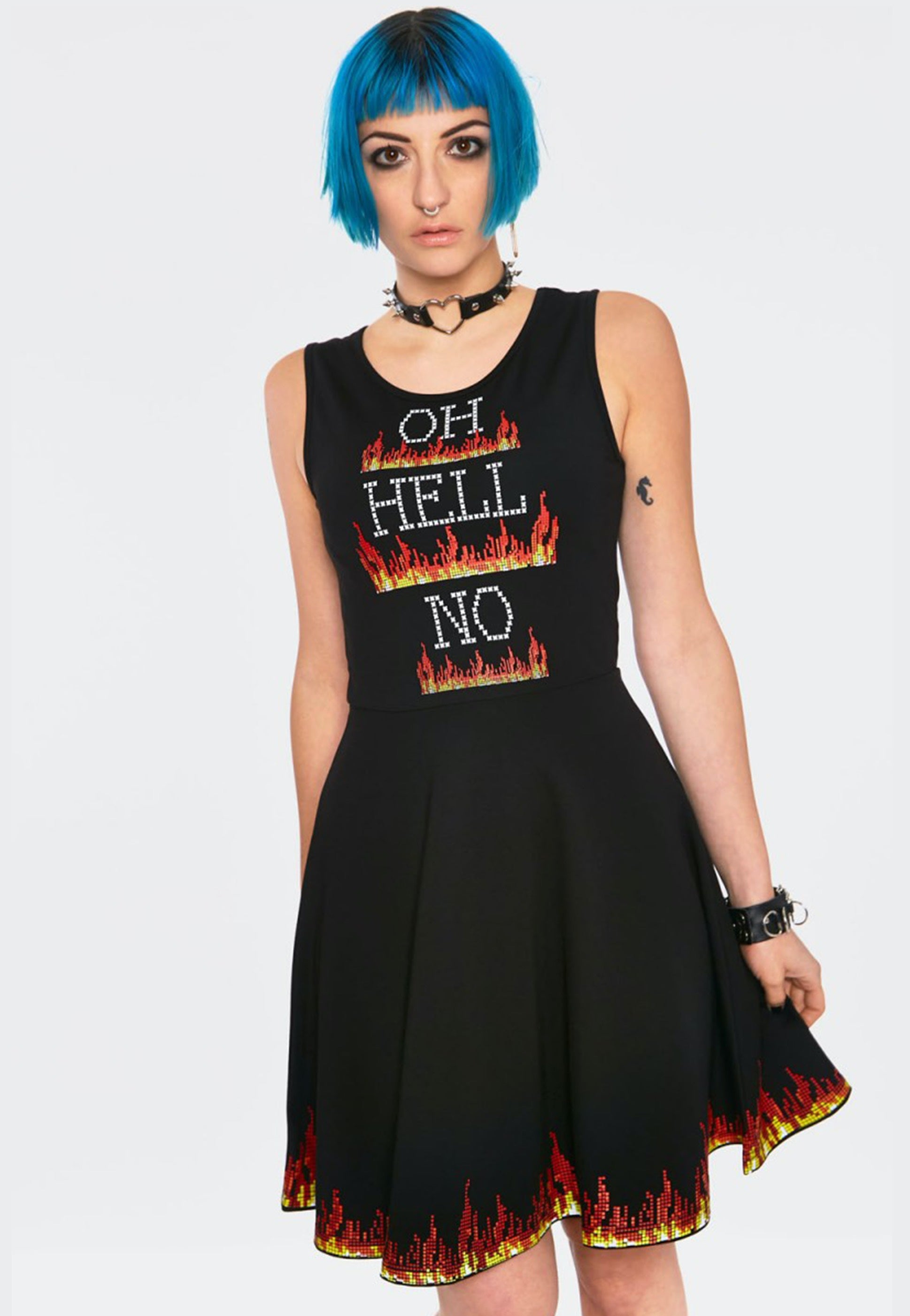 Jawbreaker - Hello No Skater Black - Dress | Women-Image