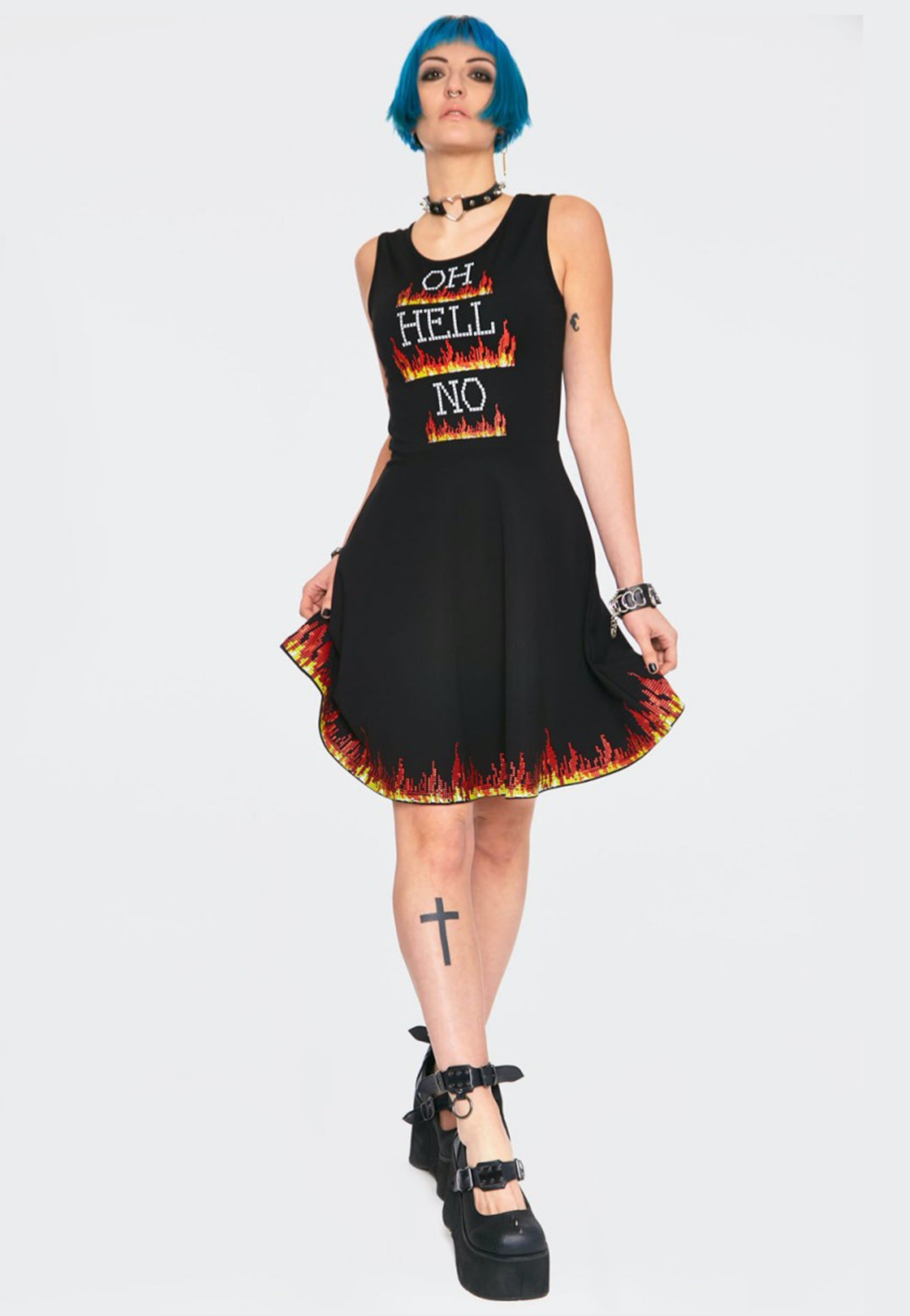 Jawbreaker - Hello No Skater Black - Dress | Women-Image