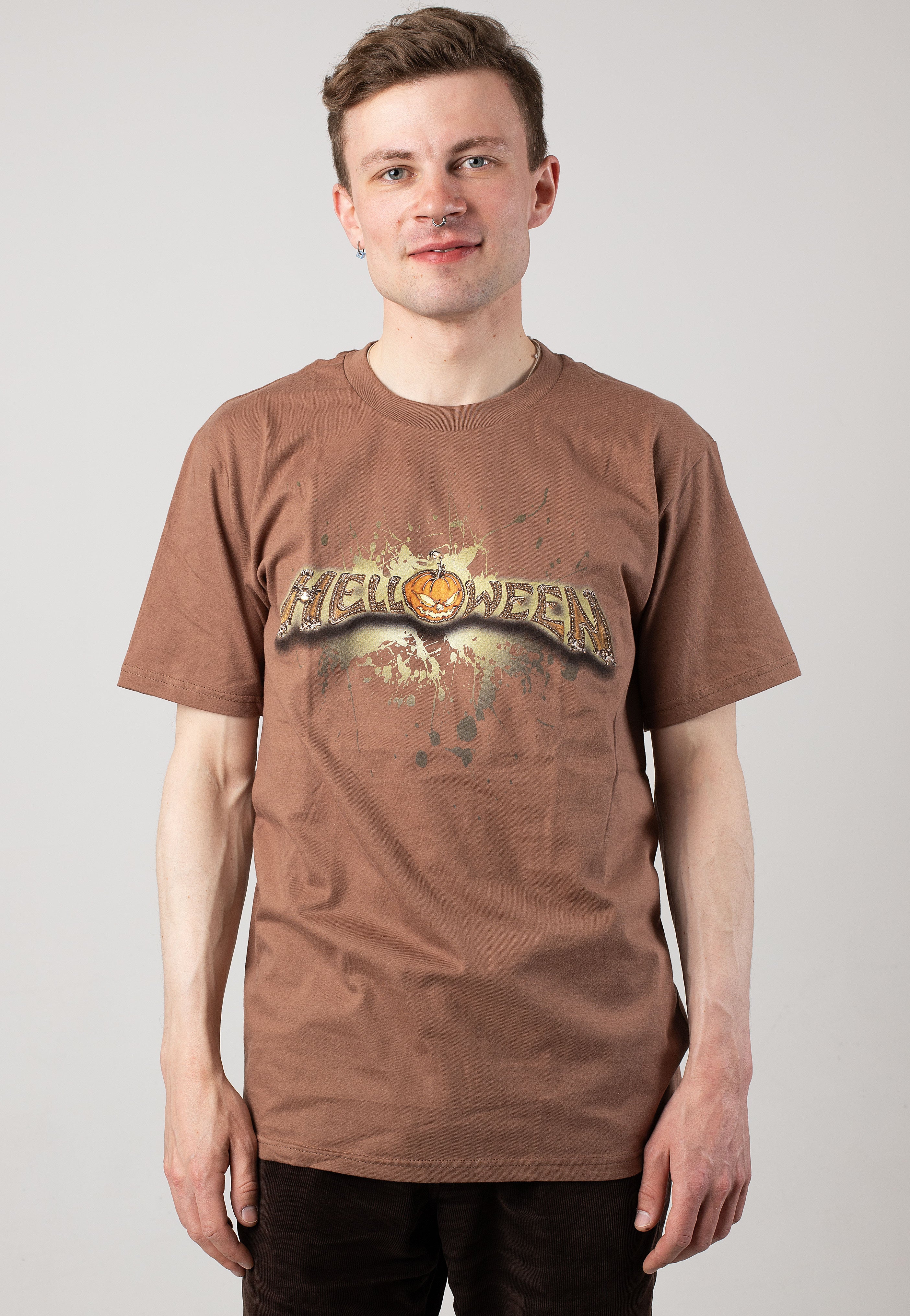 Helloween - Unarmed Chestnut Brown - T-Shirt | Men-Image