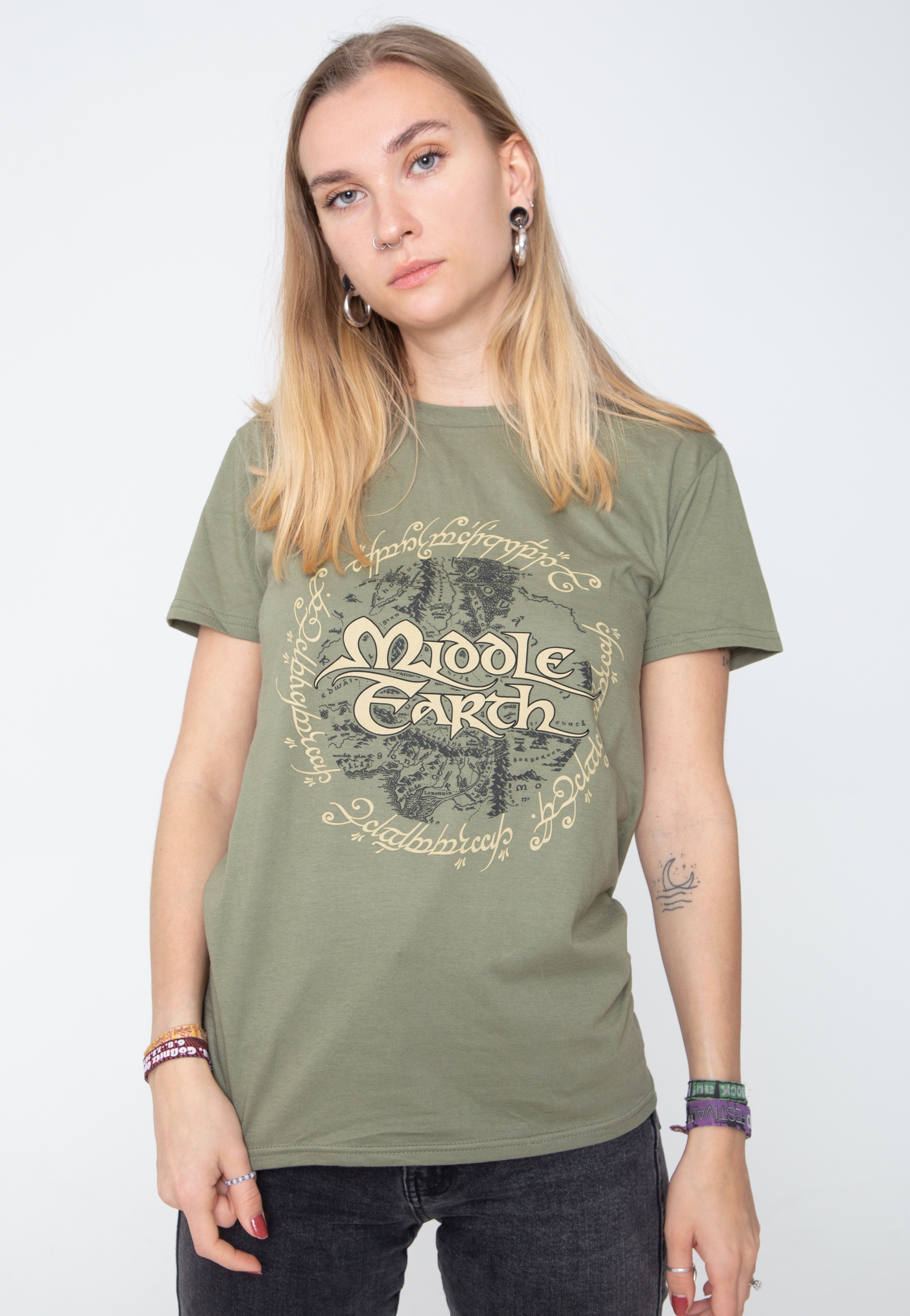 The Lord Of The Rings - Middle Earth Green - T-Shirt | Women-Image