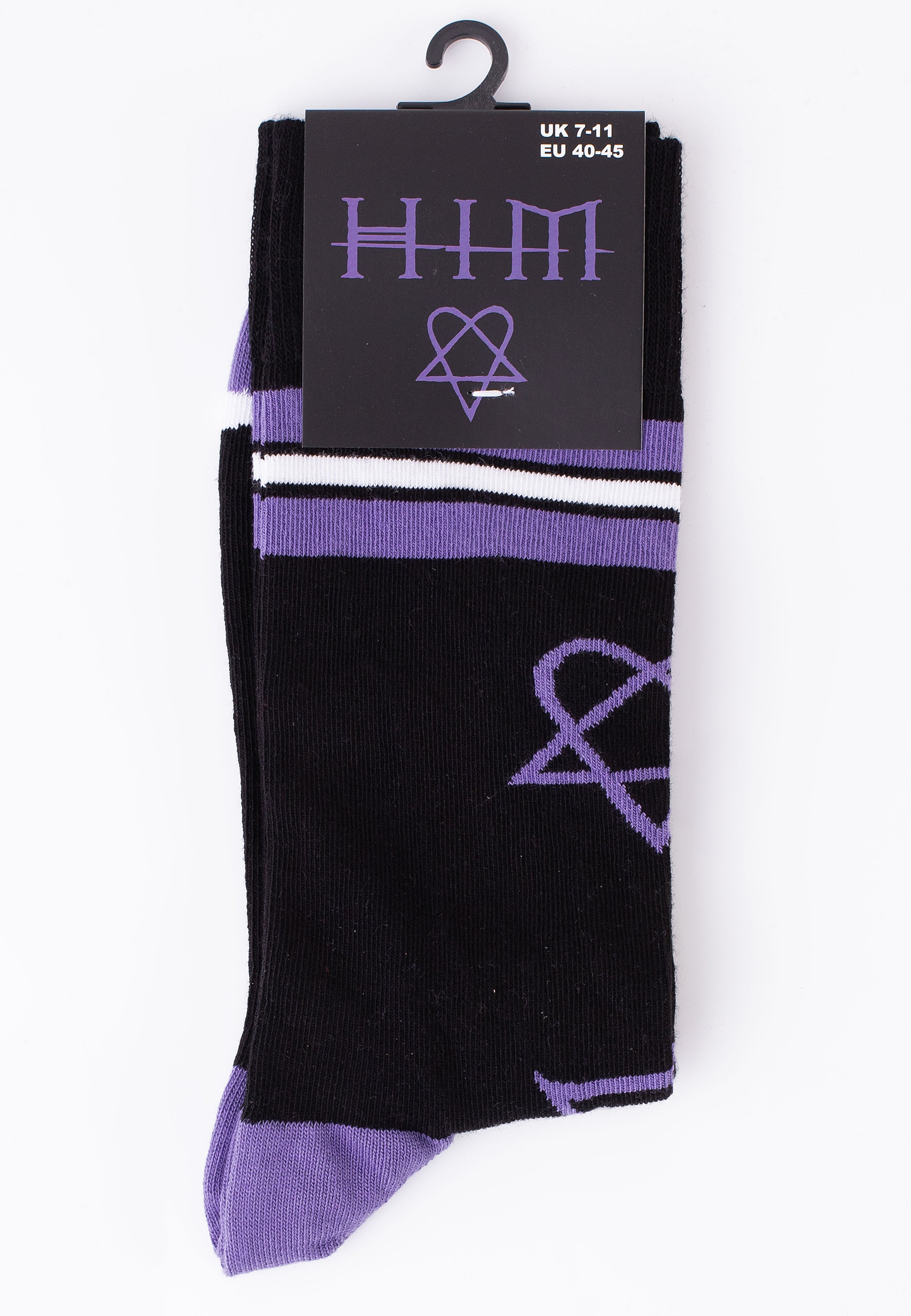 Him - Heartagram & Logo - Socks | Neutral-Image