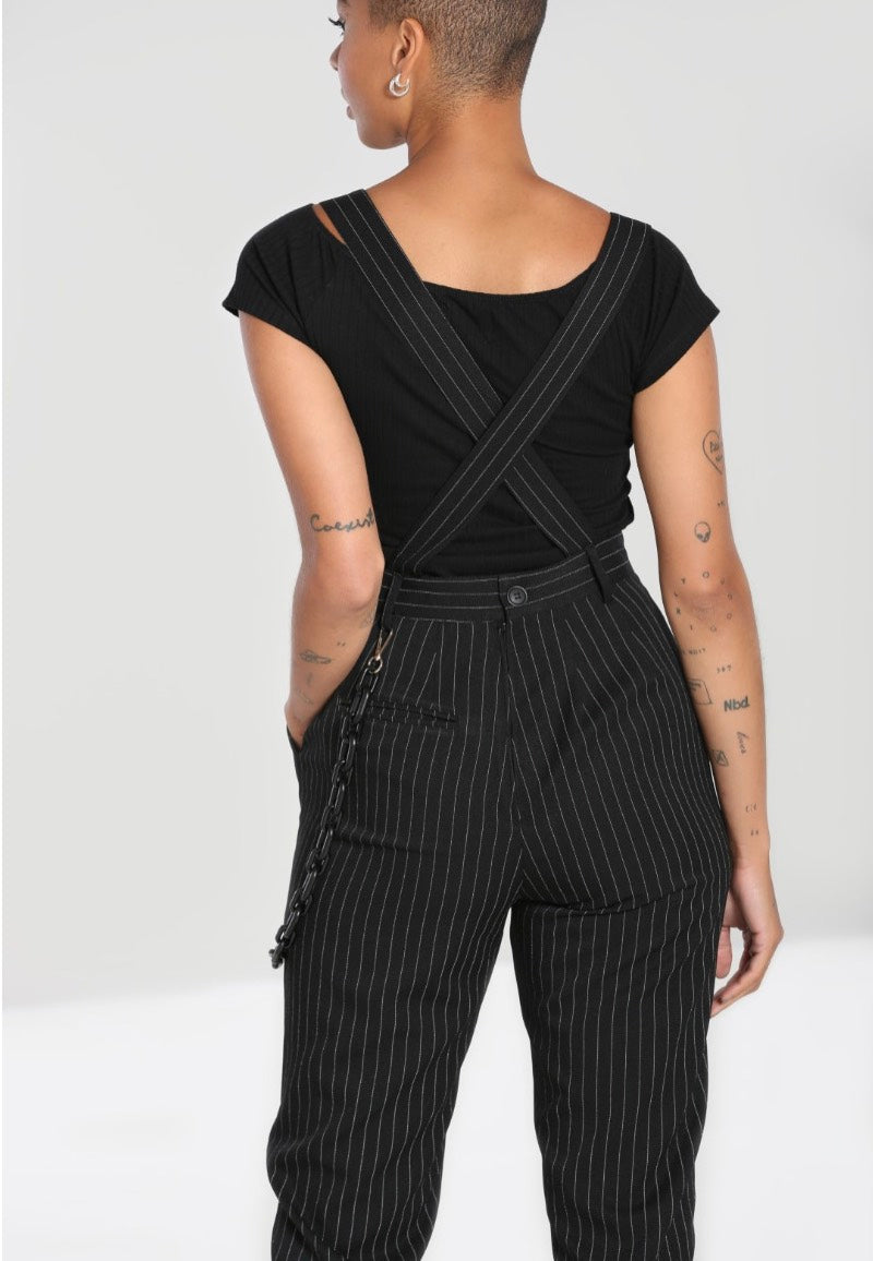 Hellbunny - Wolfie Black - Dungarees | Women-Image