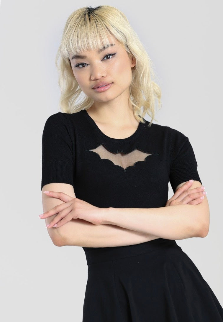 Hellbunny - Bat Black - Top | Women-Image