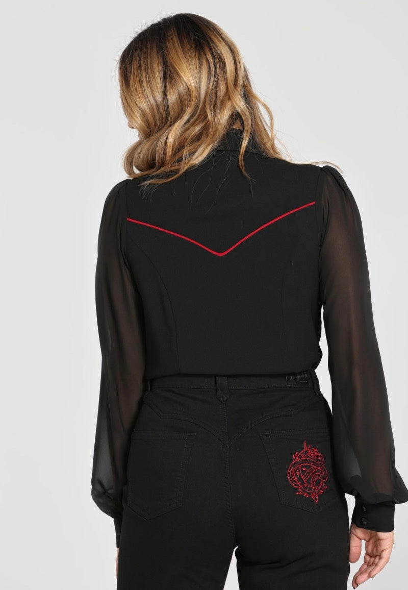 Hellbunny - Tallulah Black - Blouse | Women-Image