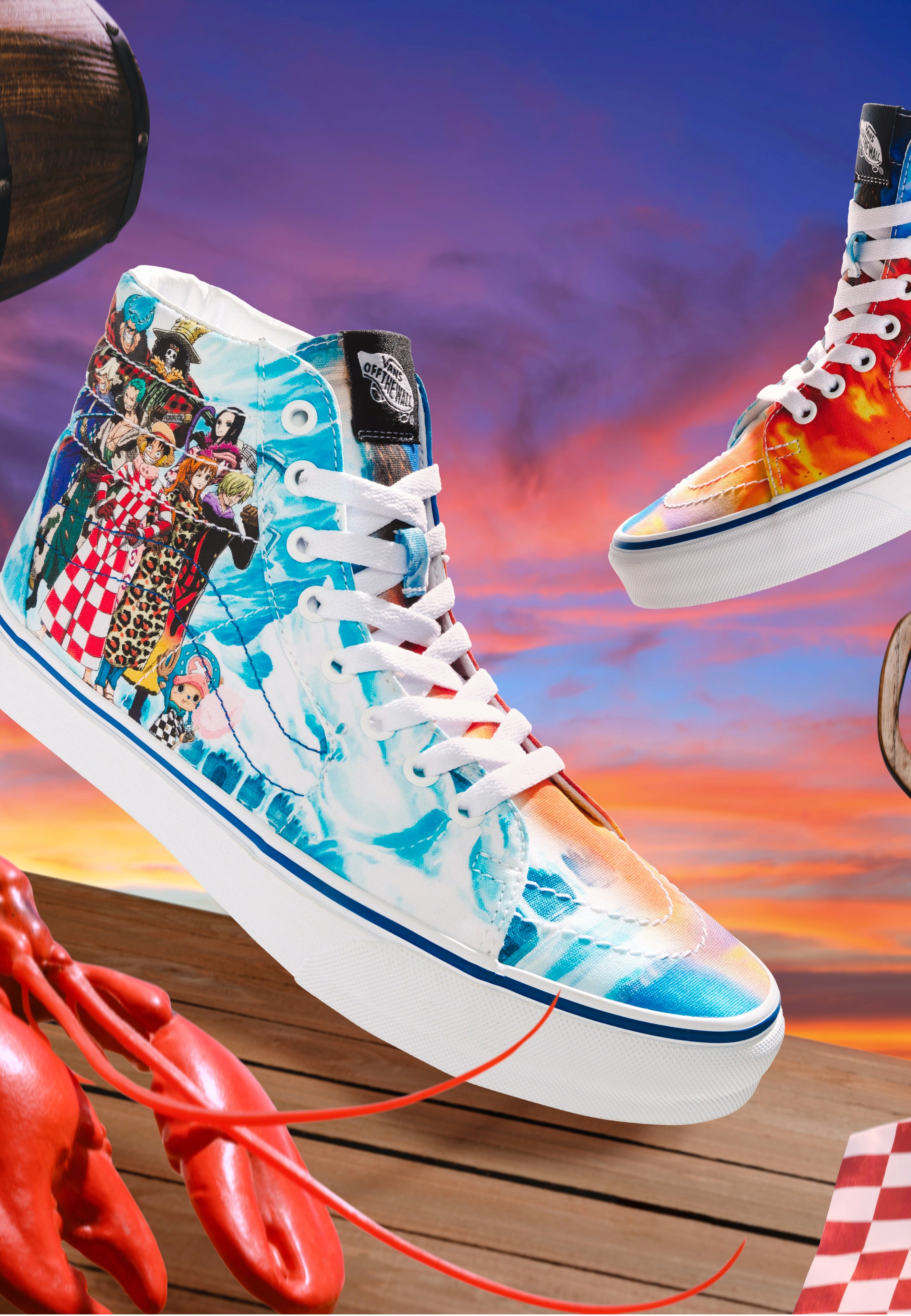 Anime vans one piece good hi tops