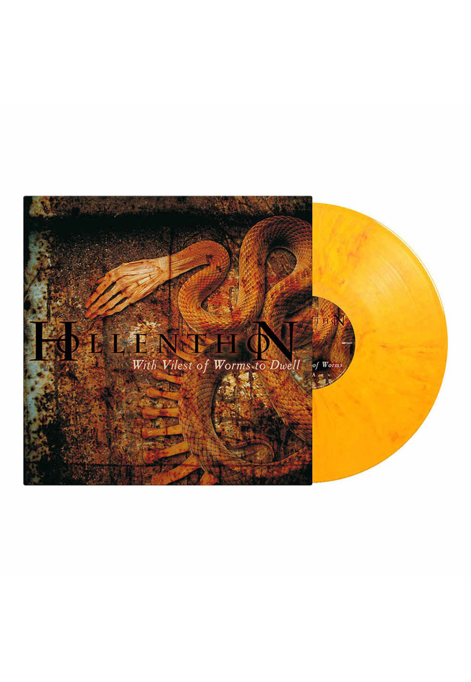 Hollenthon - With Vilest Worms To Dwell Yellow Red - Marbled Vinyl | Neutral-Image