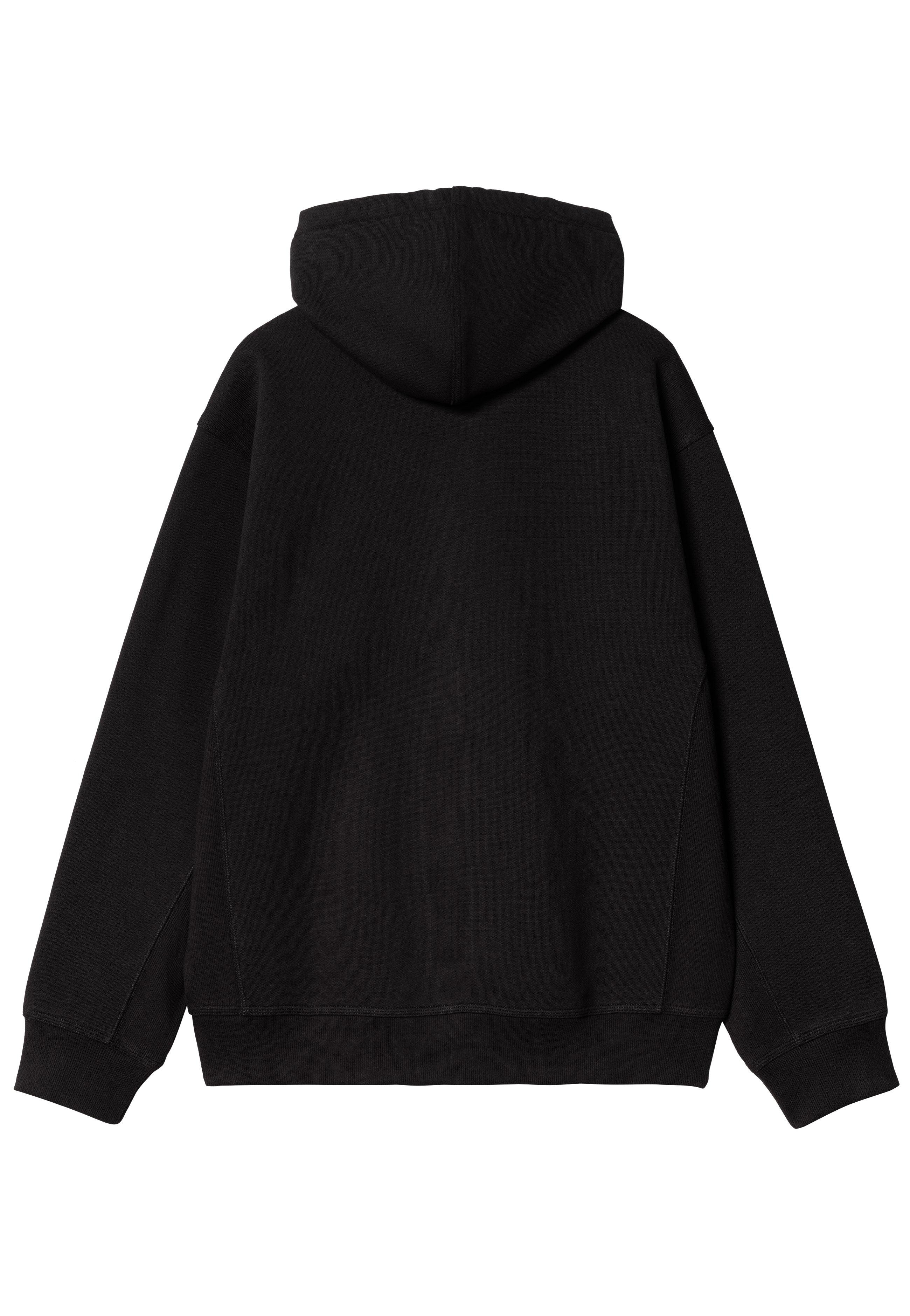 Carhartt WIP - Hooded American Script Black - Zipper | Men-Image