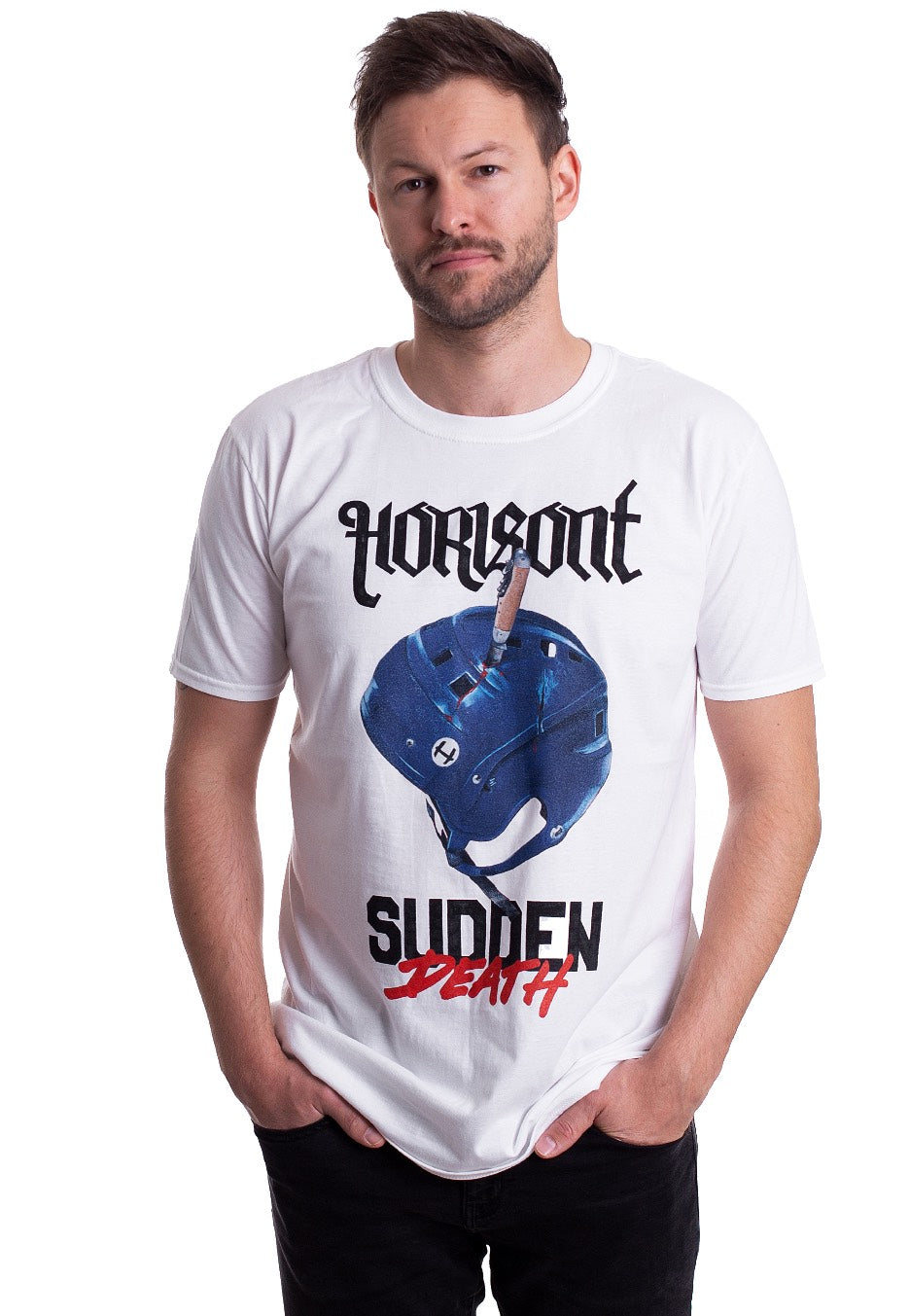 Horisont - Helmet White - T-Shirt | Men-Image