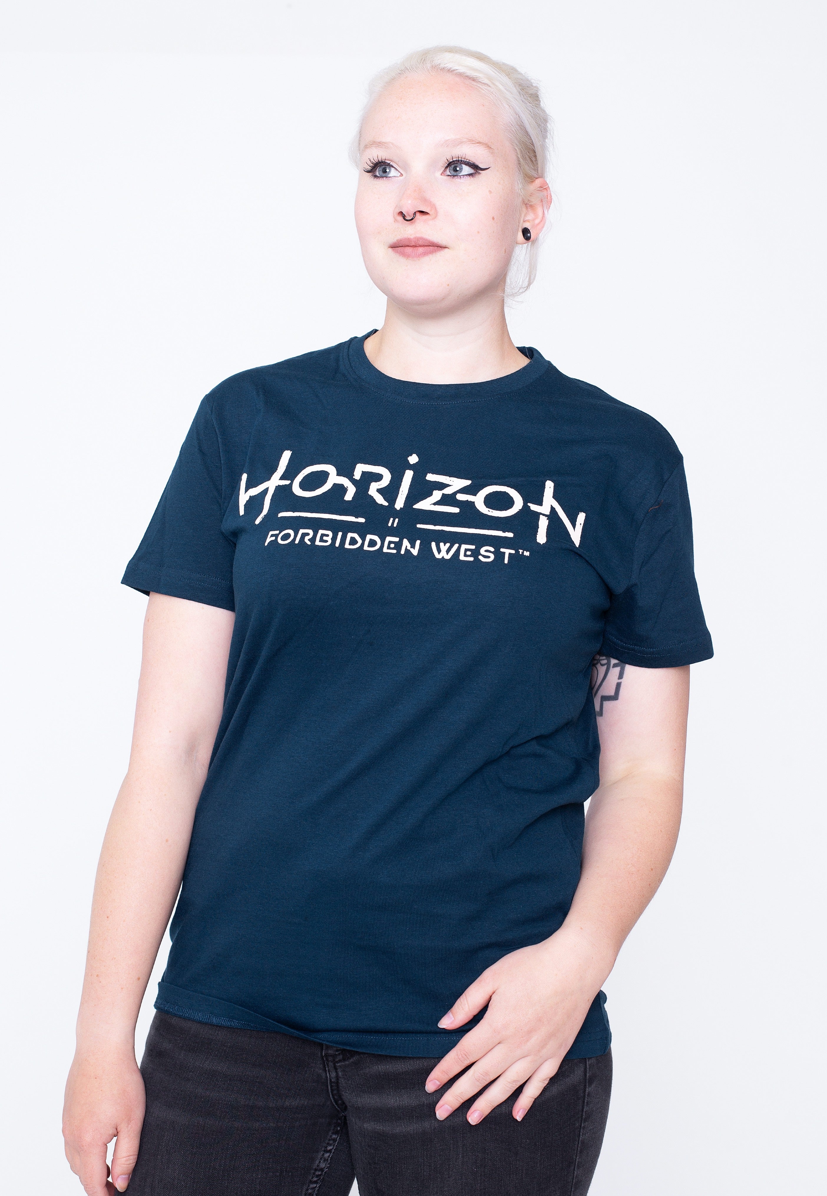 Horizon Forbidden West - Logo Navy - T-Shirt | Women-Image