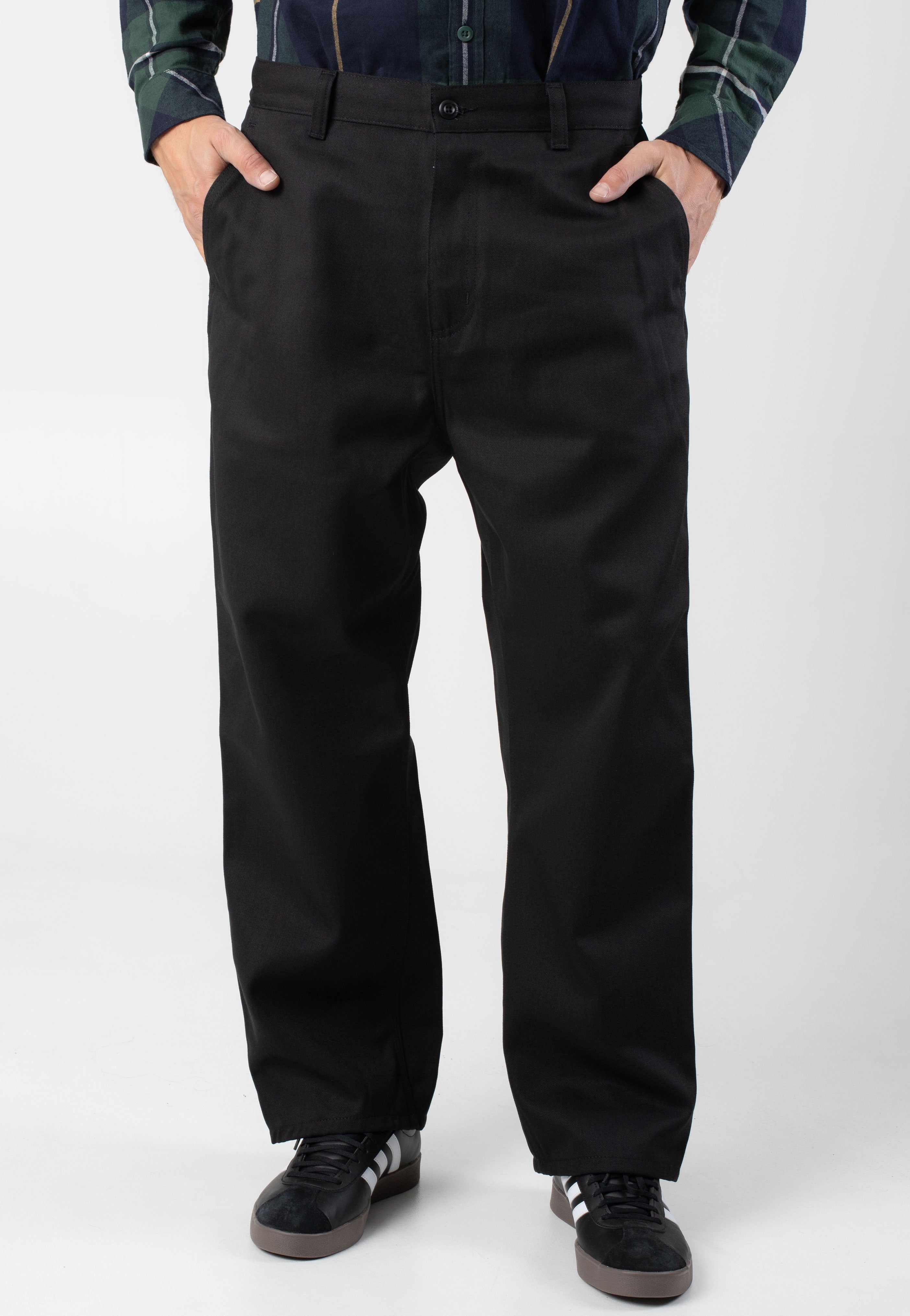 Carhartt WIP - Midland Single Knee Rigid Black - Pants | Men-Image