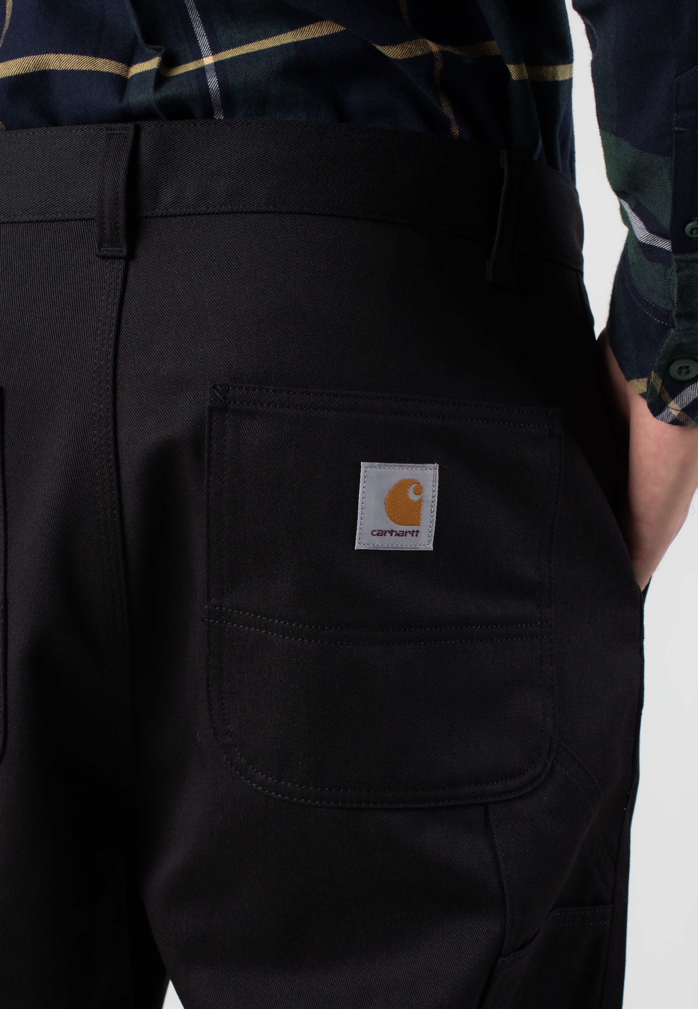 Carhartt WIP - Midland Single Knee Rigid Black - Pants | Men-Image